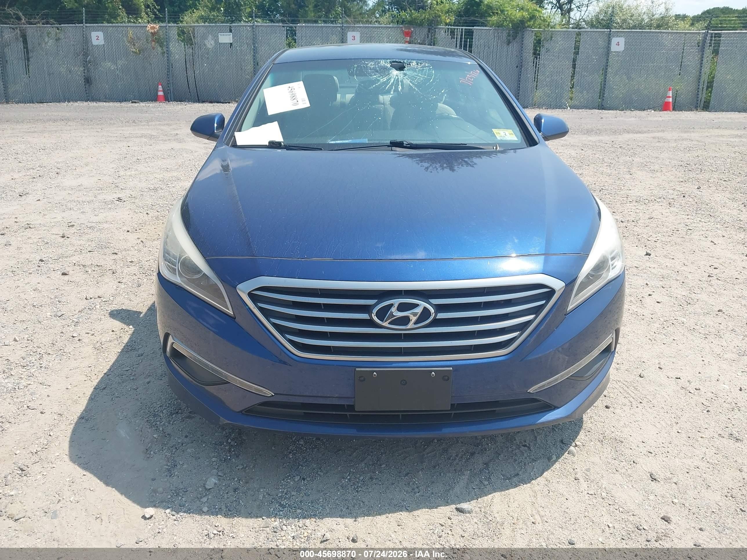 2015 Hyundai Sonata Se Blue vin: 5NPE24AF0FH220857