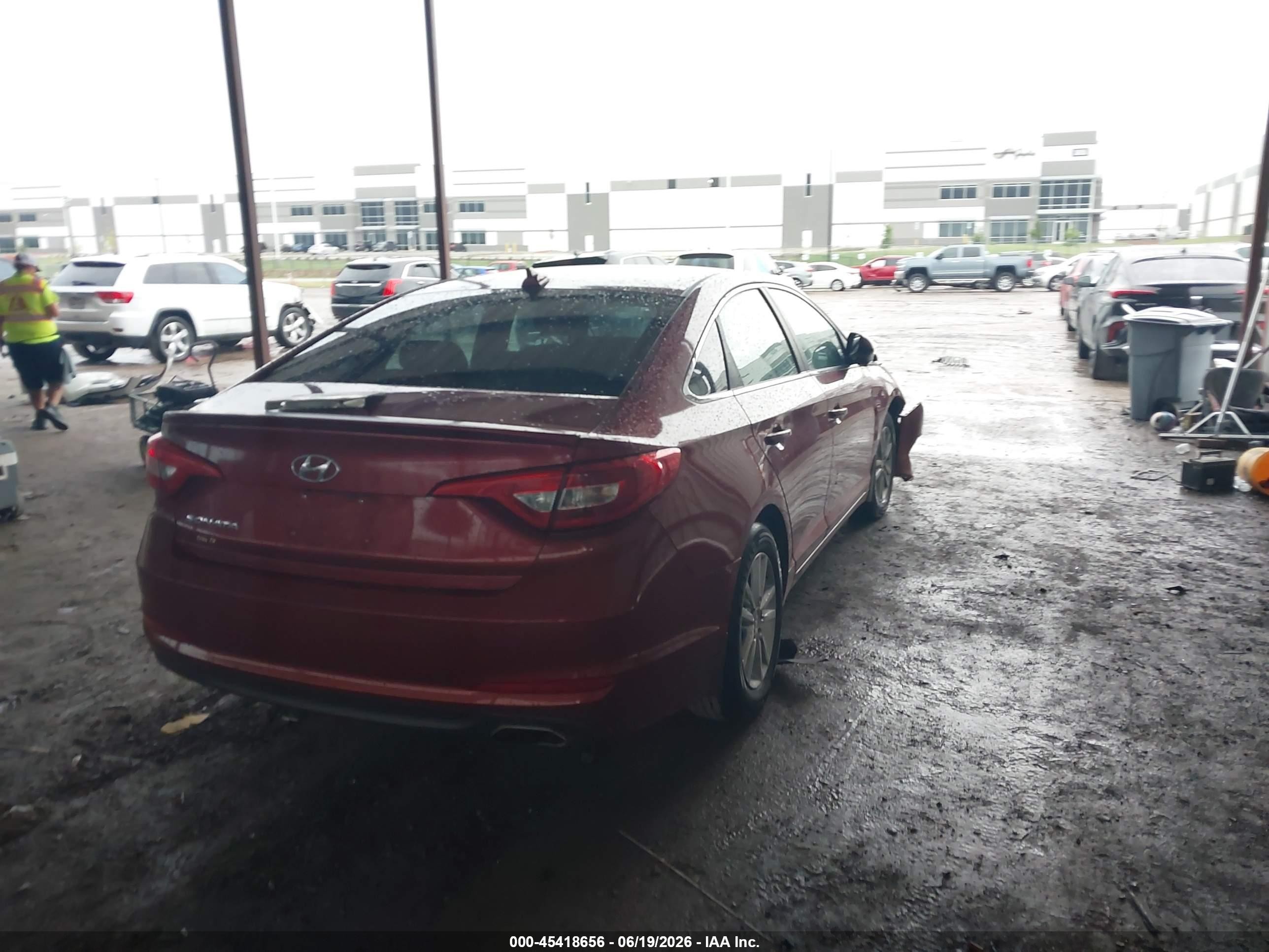 2015 Hyundai Sonata Se Red vin: 5NPE24AF0FH221071