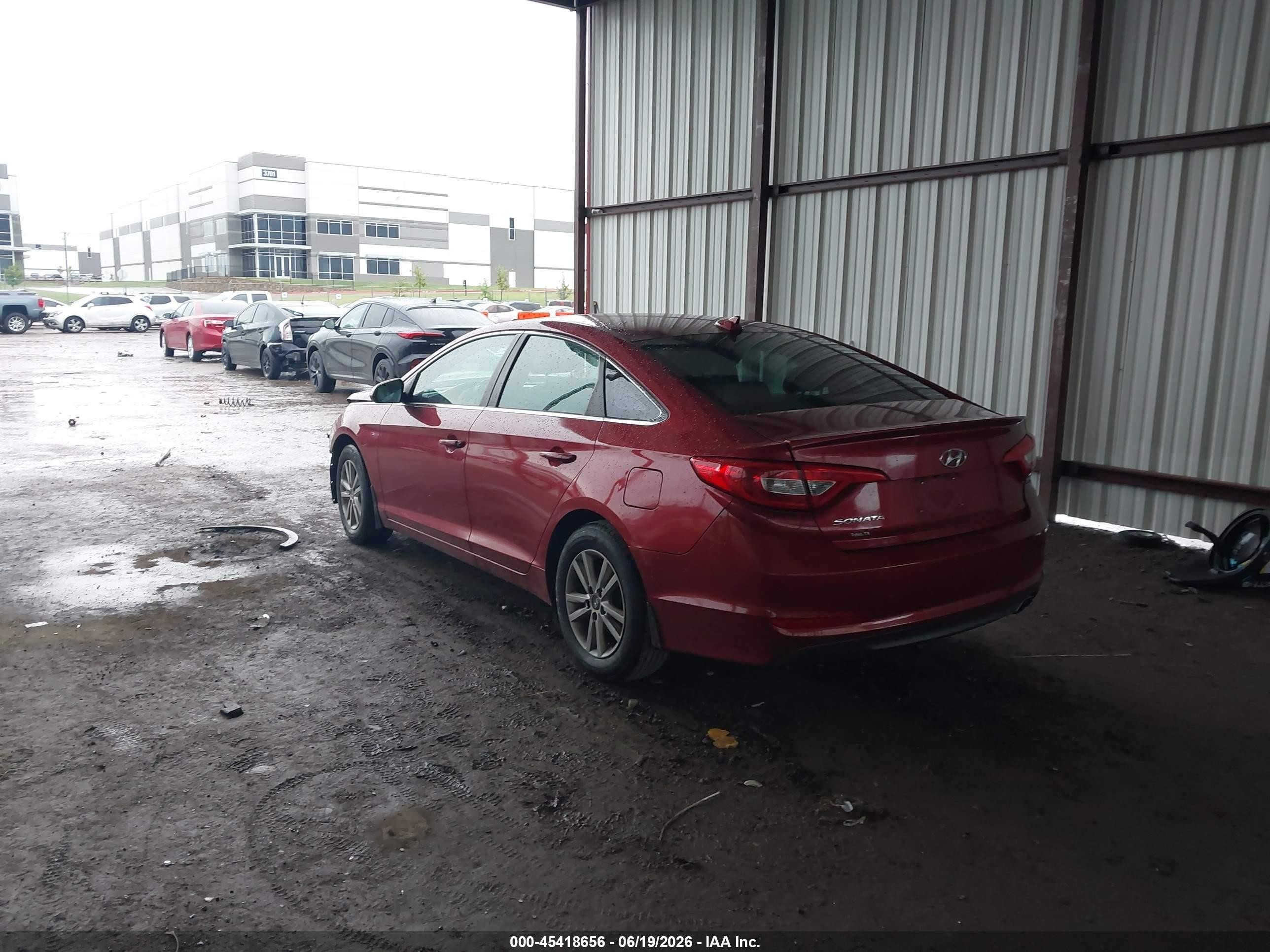 2015 Hyundai Sonata Se Red vin: 5NPE24AF0FH221071