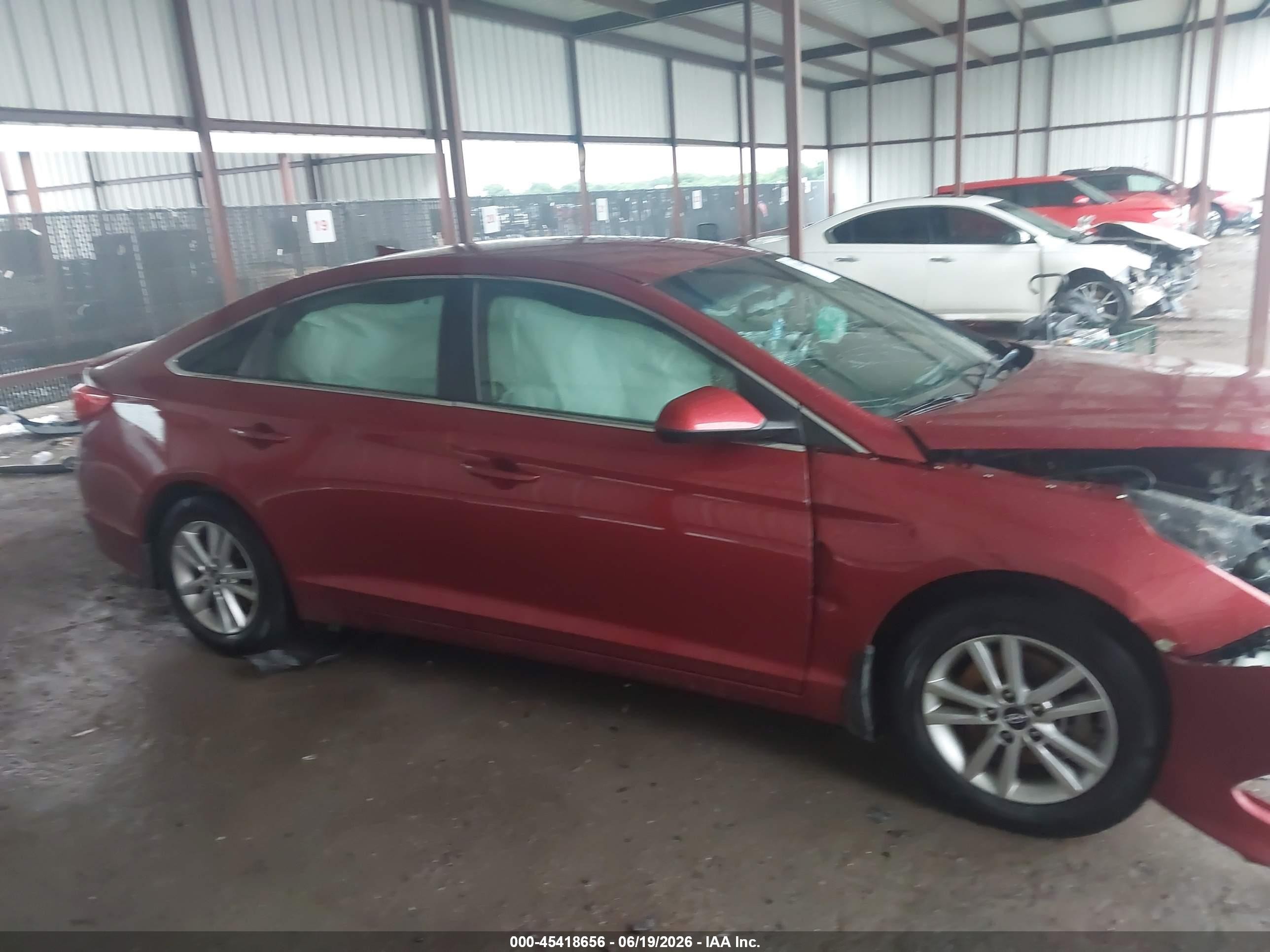 2015 Hyundai Sonata Se Red vin: 5NPE24AF0FH221071