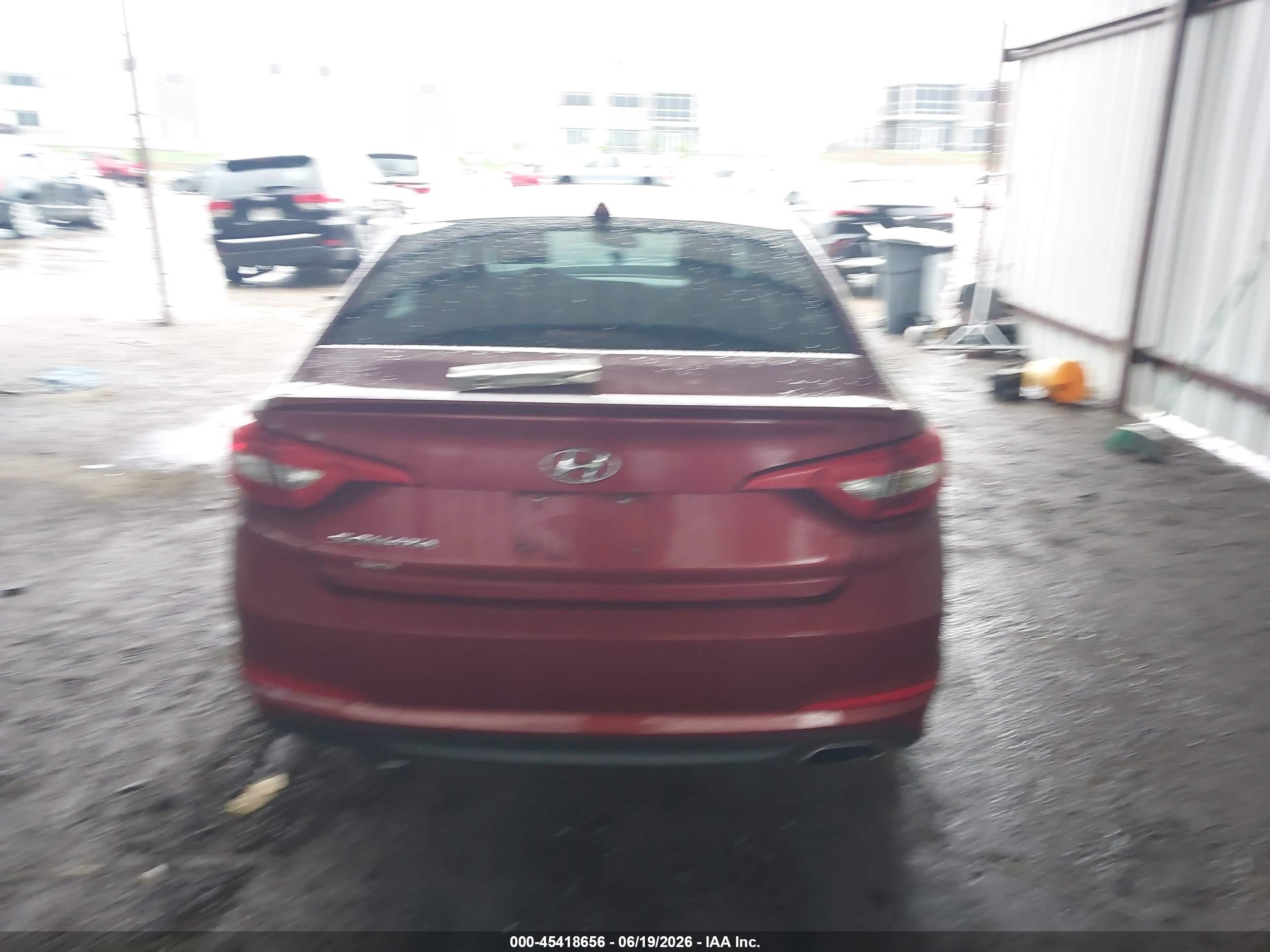 2015 Hyundai Sonata Se Red vin: 5NPE24AF0FH221071