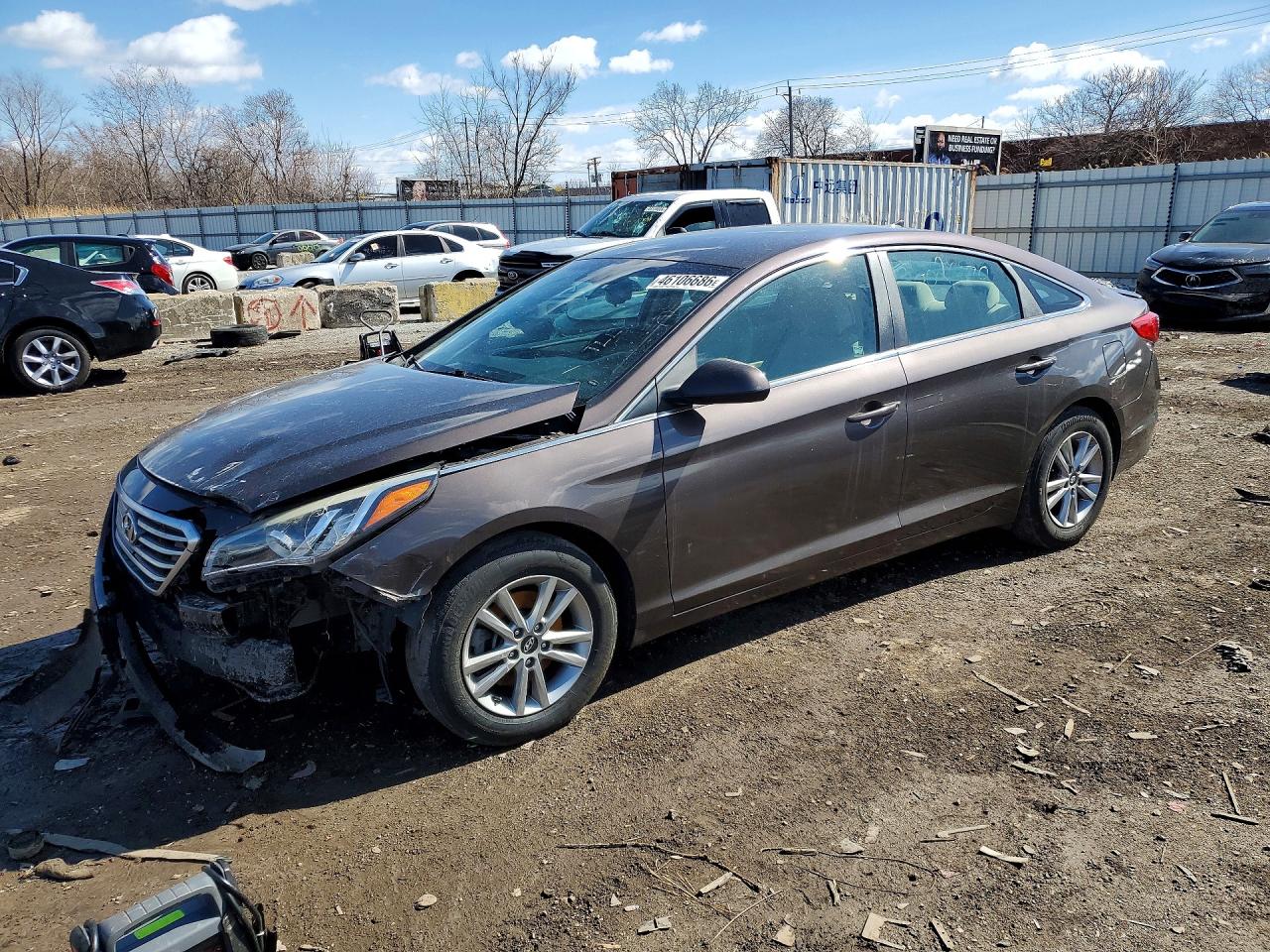 2015 Hyundai Sonata Se Charcoal vin: 5NPE24AF0FH222379