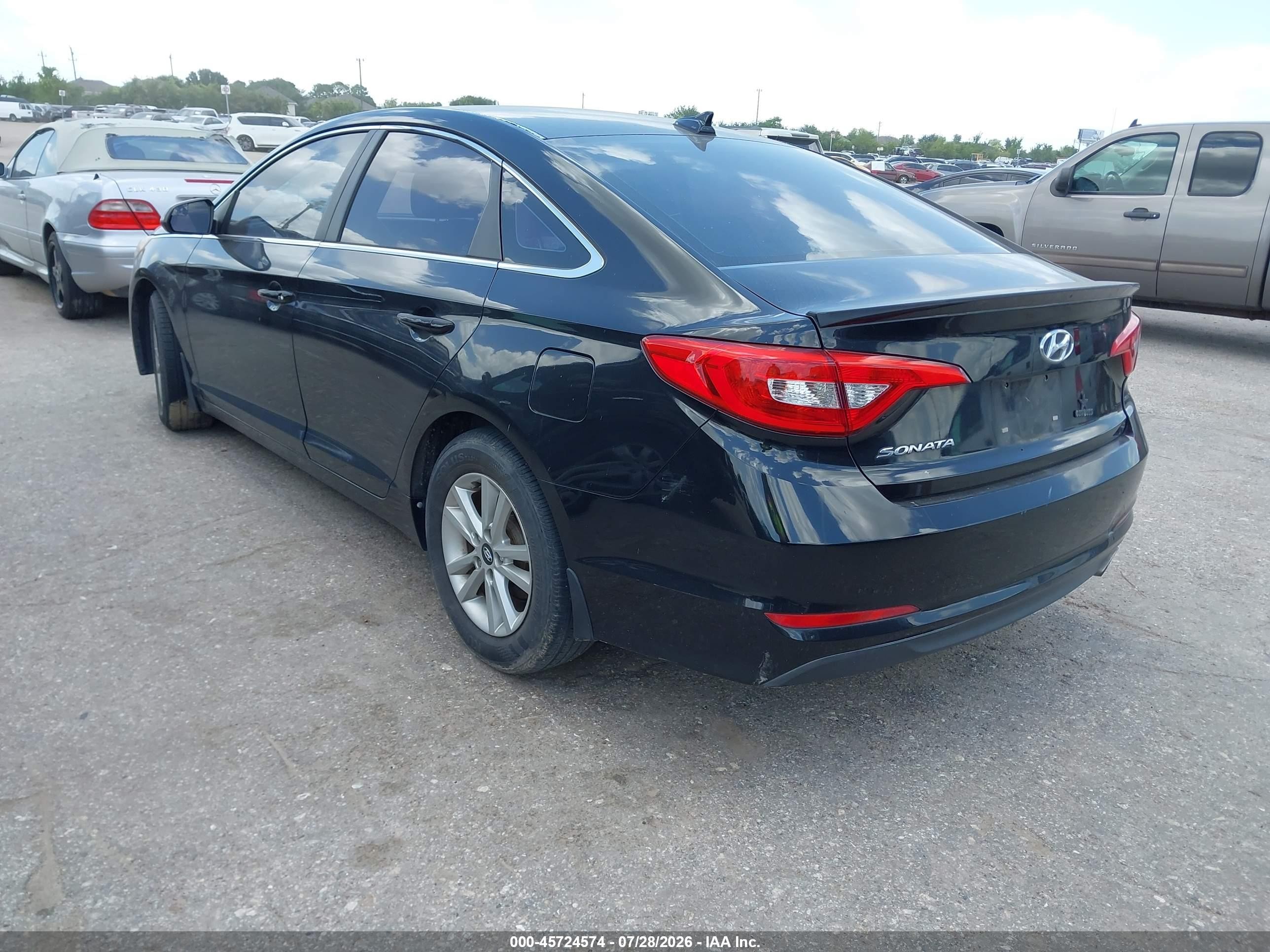 2015 Hyundai Sonata Se Black vin: 5NPE24AF0FH223936