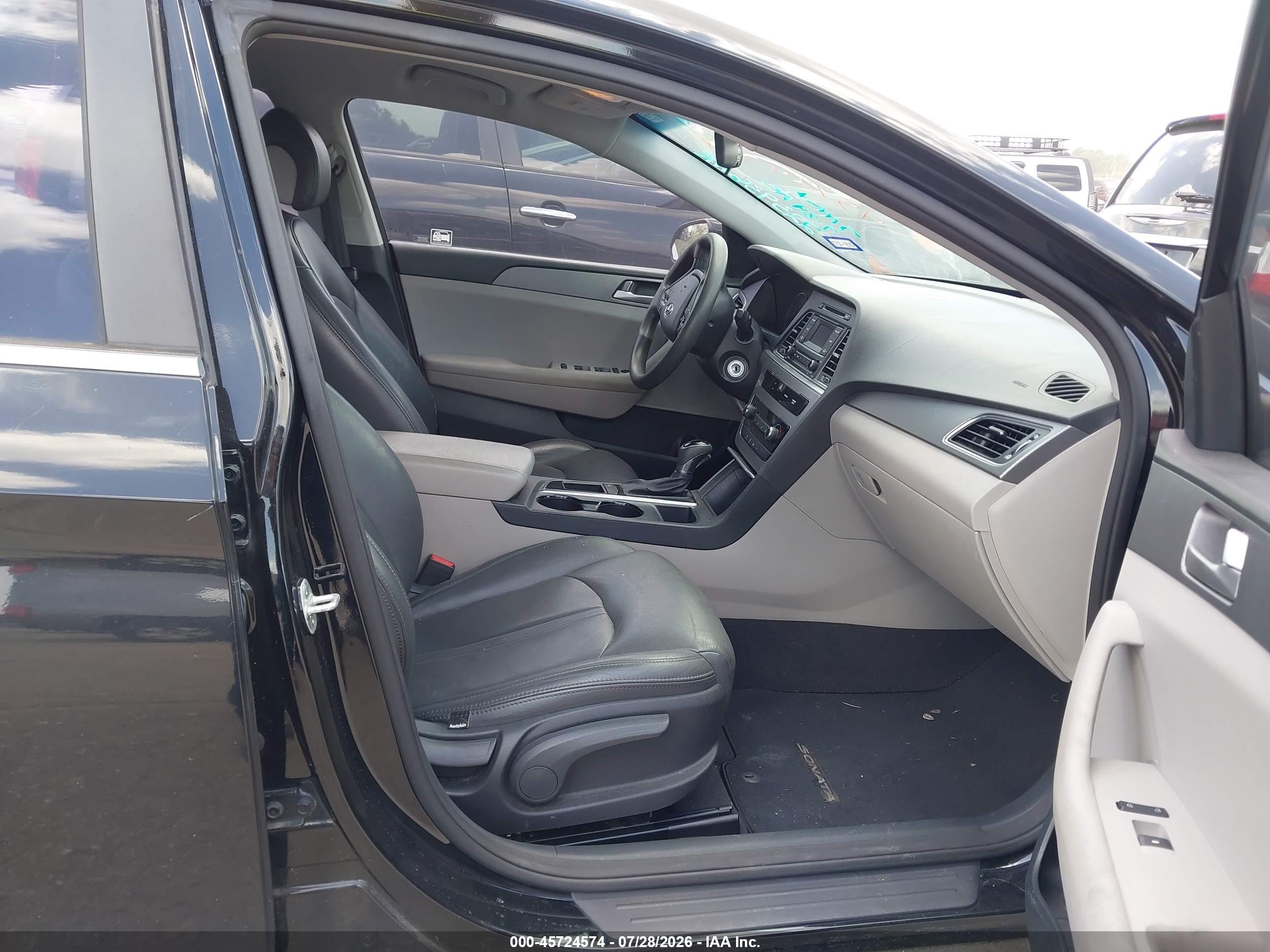 2015 Hyundai Sonata Se Black vin: 5NPE24AF0FH223936