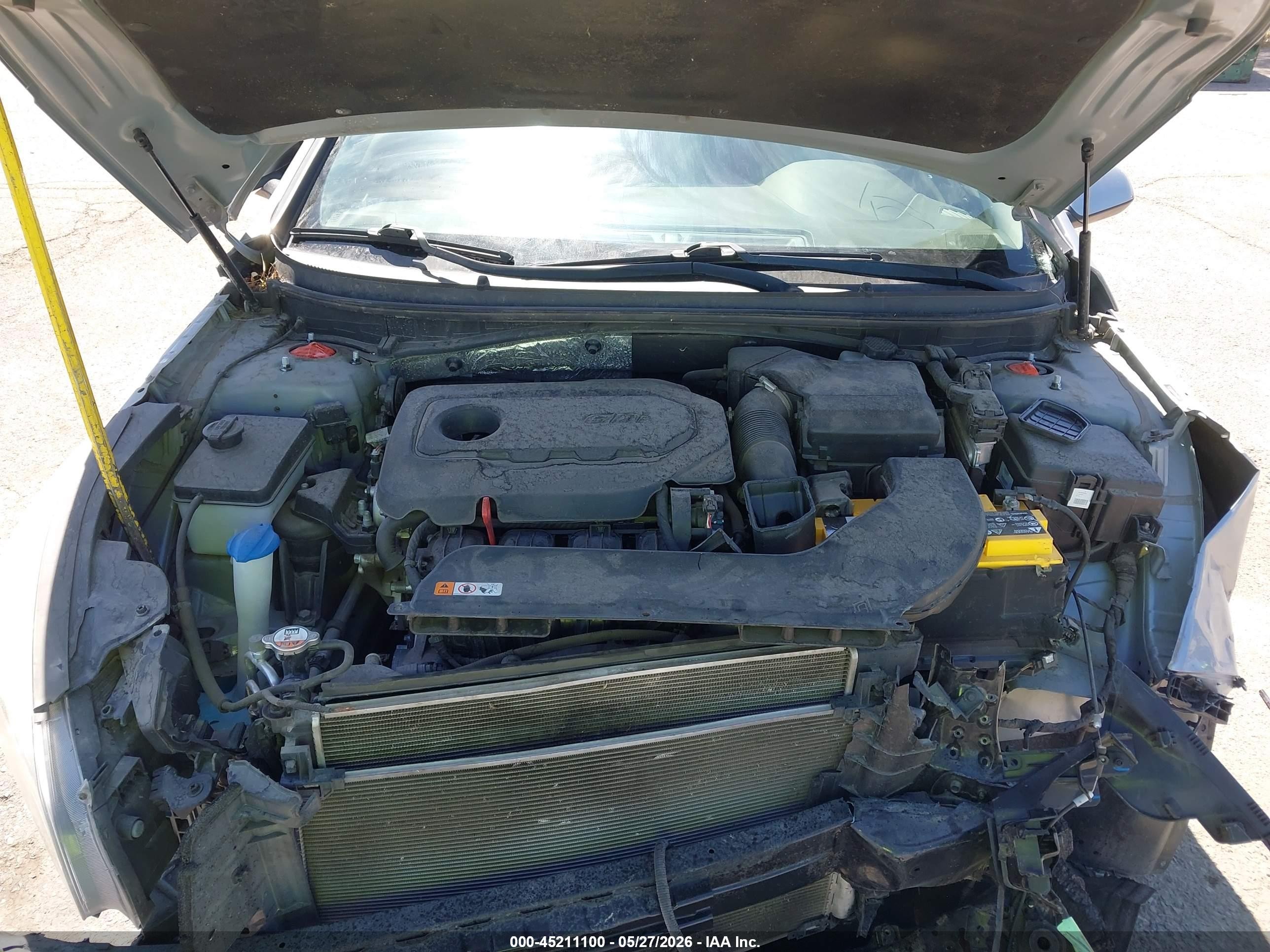 2015 Hyundai Sonata Se Gray vin: 5NPE24AF0FH230725