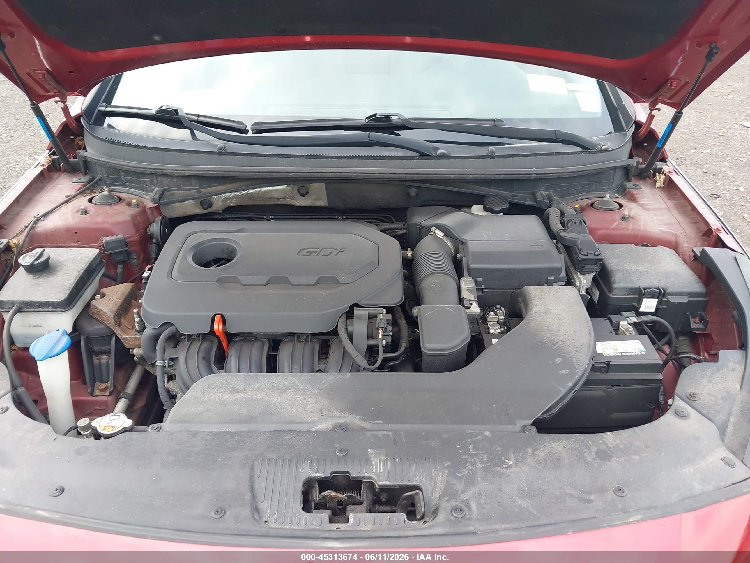 2015 Hyundai Sonata Se Red vin: 5NPE24AF0FH231146