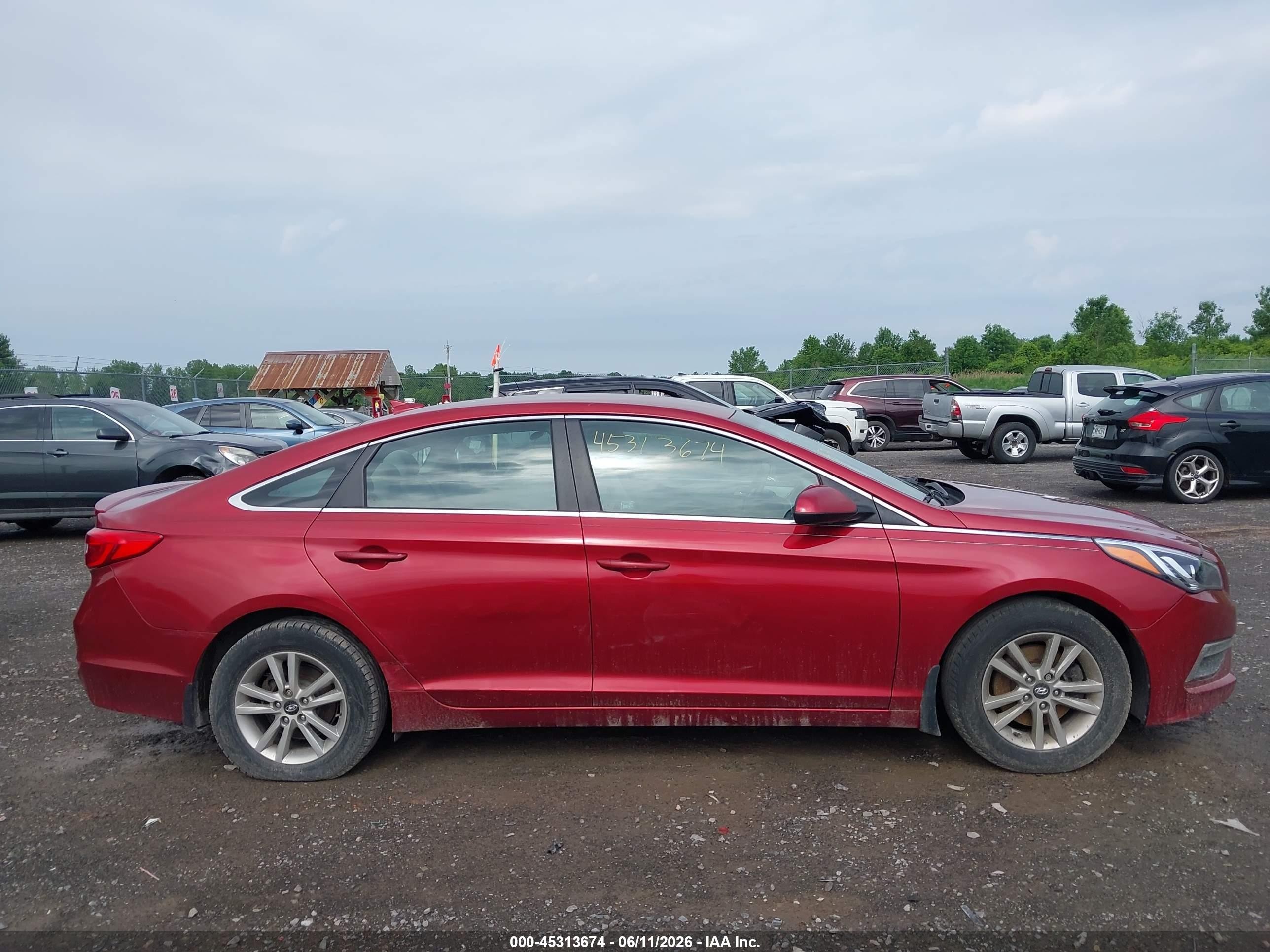 2015 Hyundai Sonata Se Red vin: 5NPE24AF0FH231146