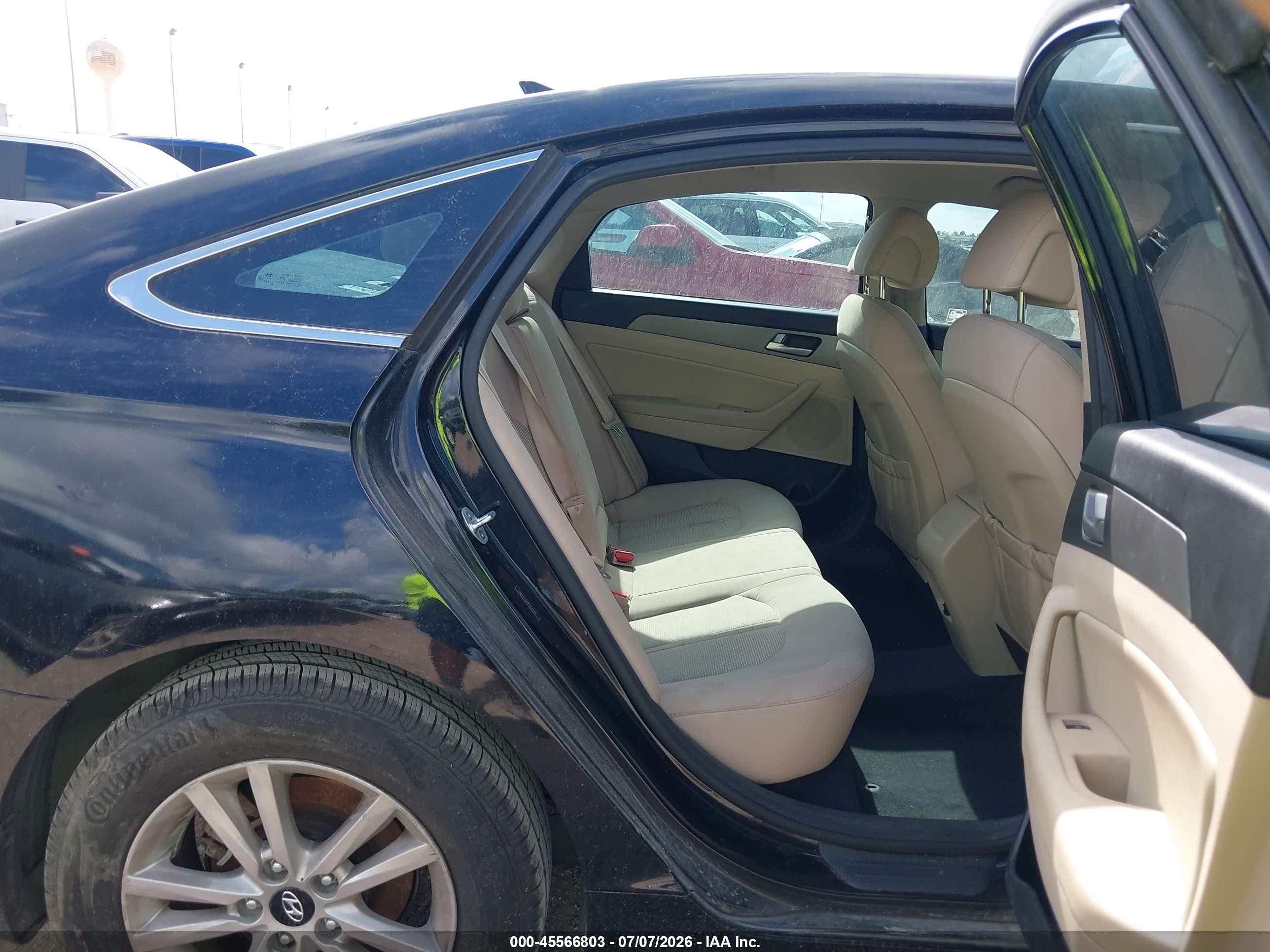 2015 Hyundai Sonata Se Черный vin: 5NPE24AF0FH240381