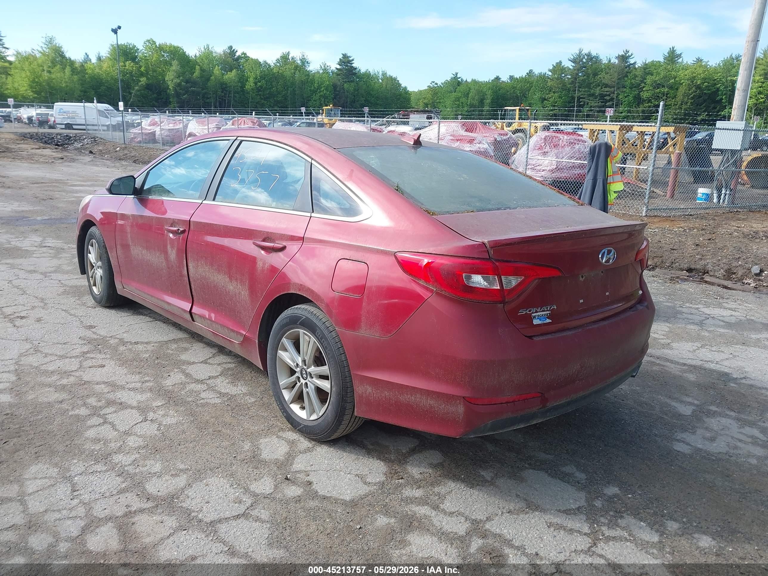 2015 Hyundai Sonata Se Бордовый vin: 5NPE24AF0FH248609