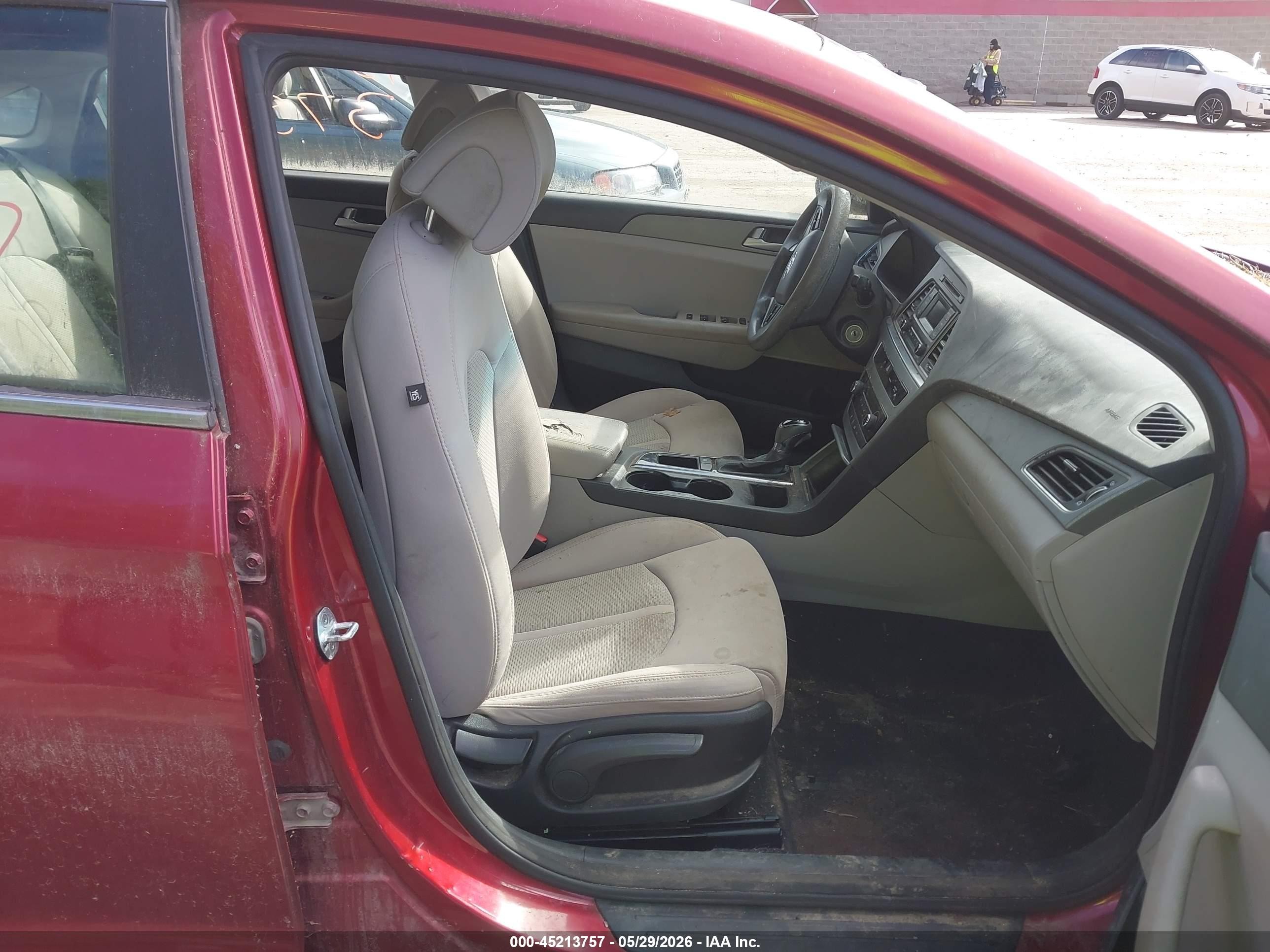 2015 Hyundai Sonata Se Бордовый vin: 5NPE24AF0FH248609