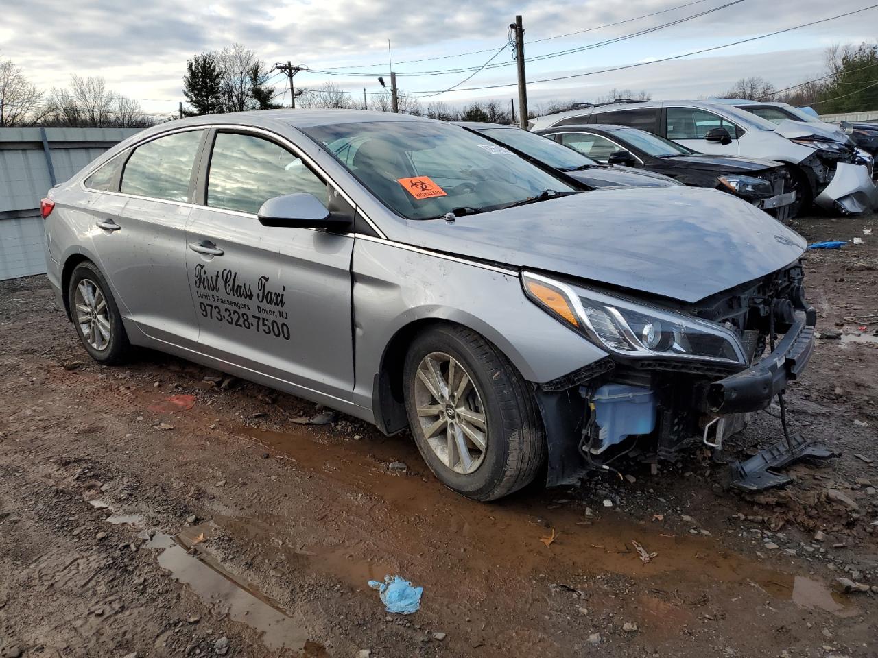 2015 Hyundai Sonata Se Gray vin: 5NPE24AF0FH249596
