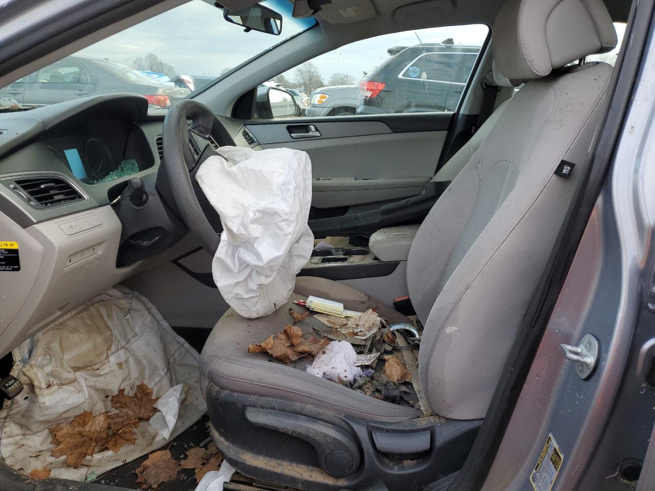 2015 Hyundai Sonata Se Gray vin: 5NPE24AF0FH249596