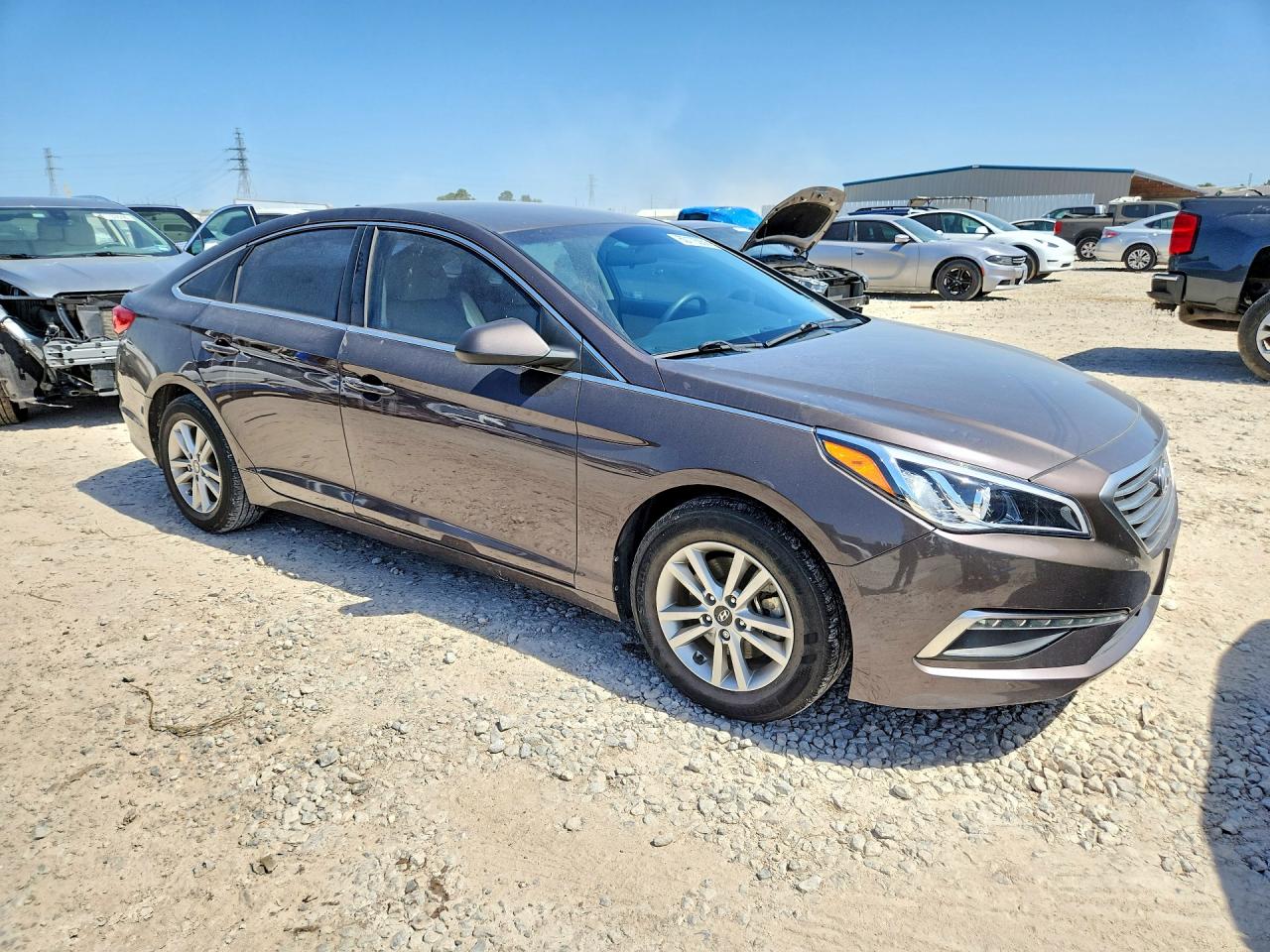 2015 Hyundai Sonata Se Brown vin: 5NPE24AF0FH254345