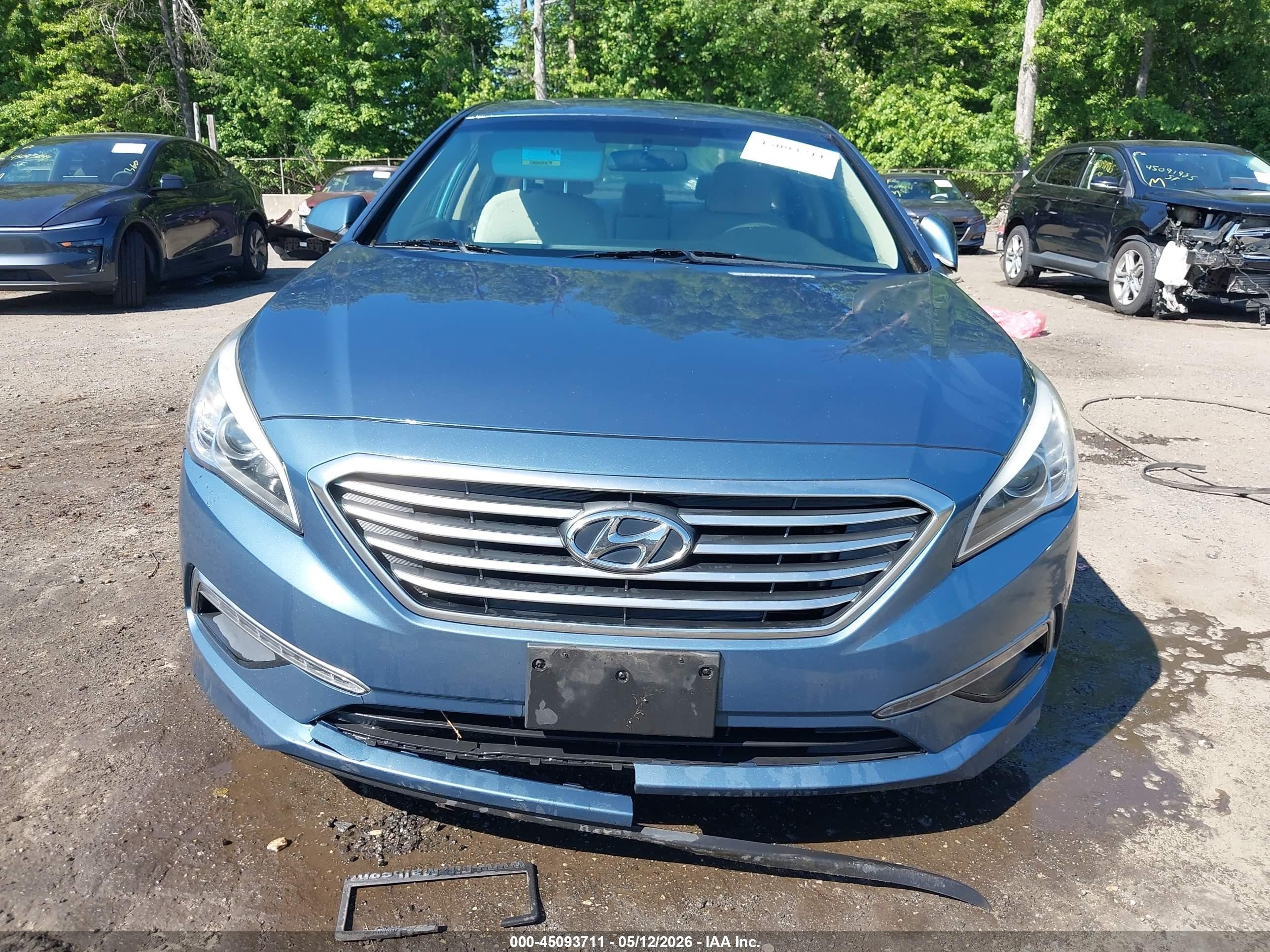 2015 Hyundai Sonata Se Blue vin: 5NPE24AF0FH255768