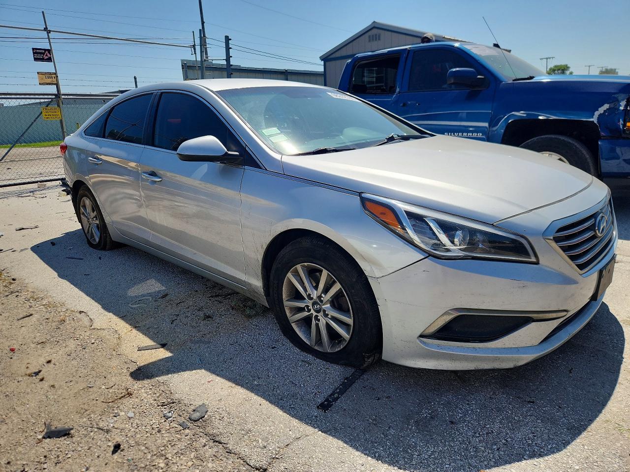 2016 Hyundai Sonata Se Silver vin: 5NPE24AF0GH403032