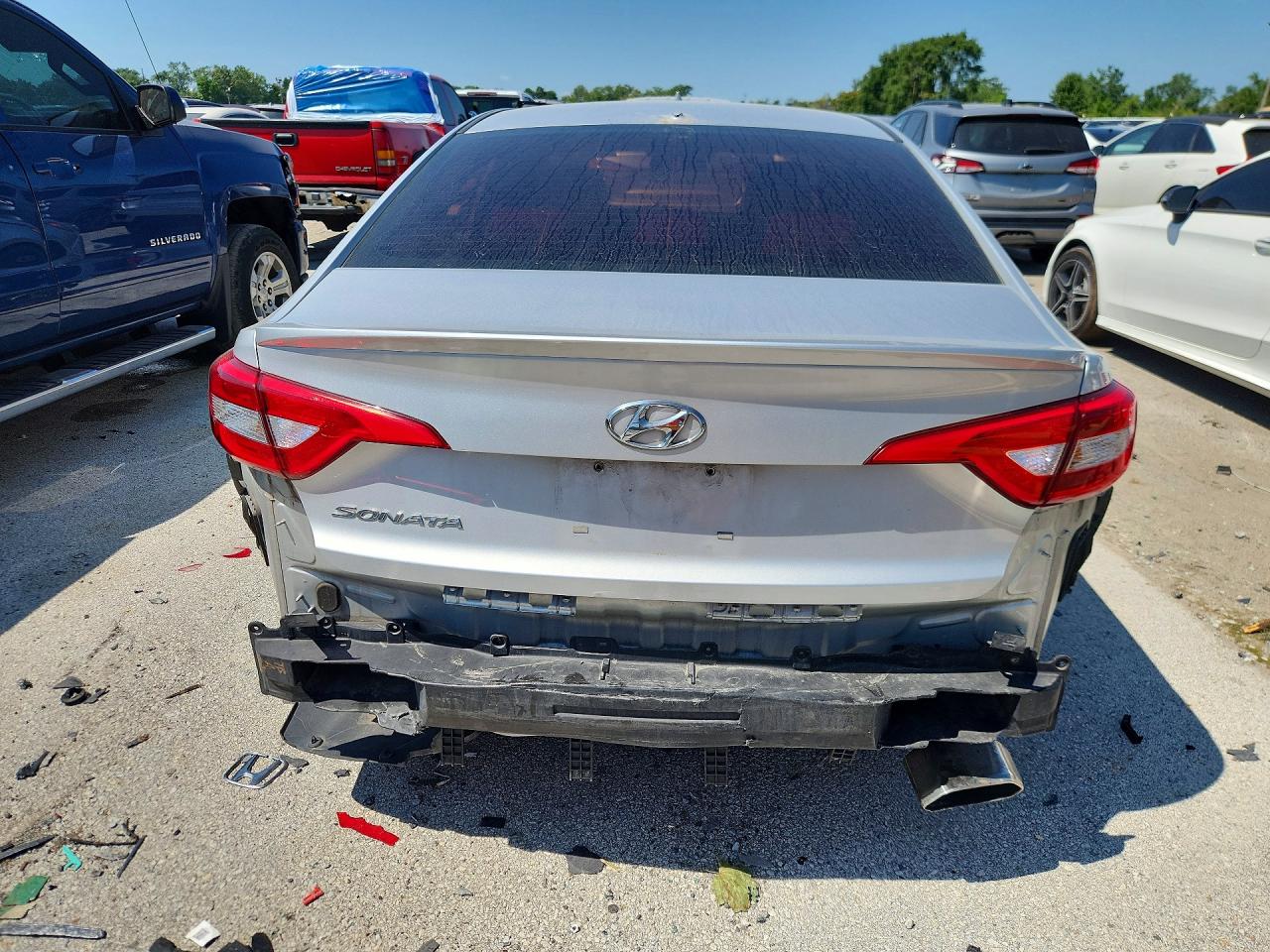 2016 Hyundai Sonata Se Silver vin: 5NPE24AF0GH403032