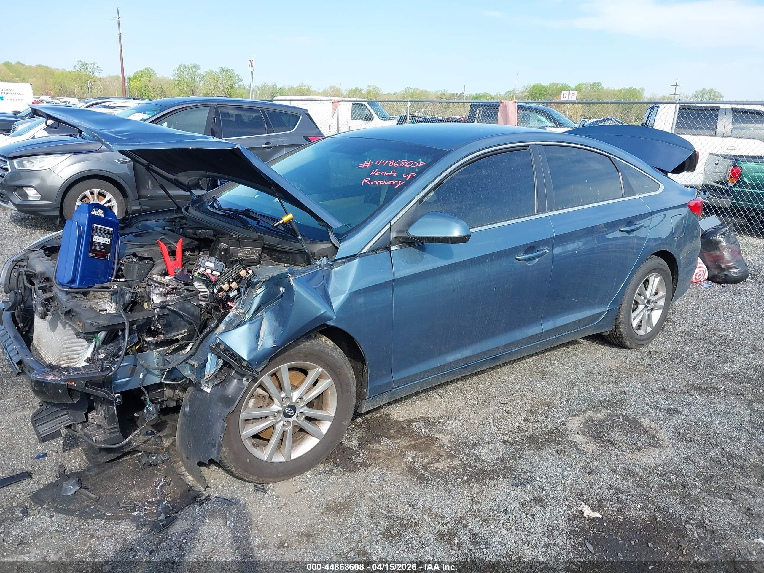 2017 Hyundai Sonata Se Blue vin: 5NPE24AF0HH574252