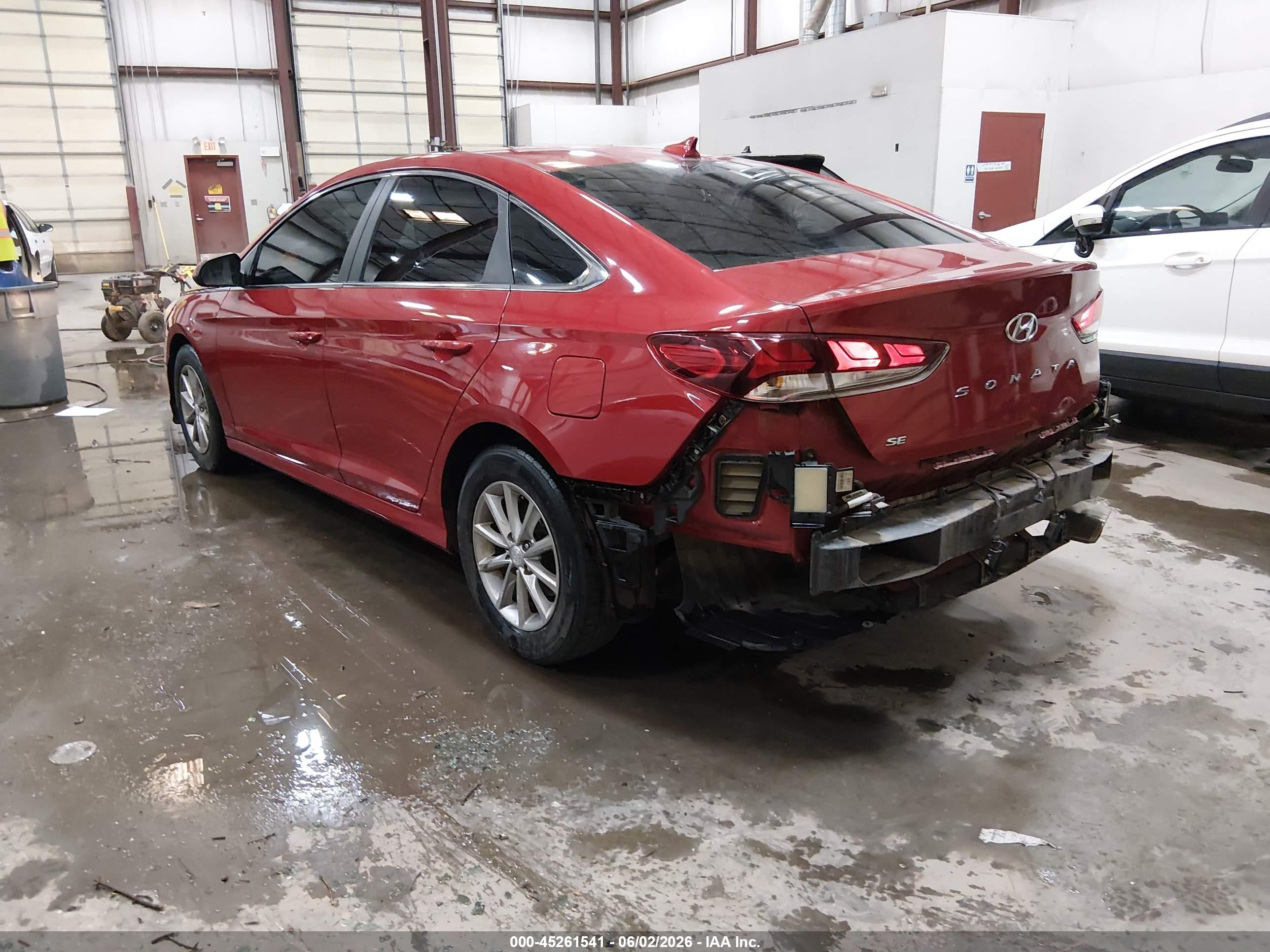 2018 Hyundai Sonata Se Red vin: 5NPE24AF0JH605859