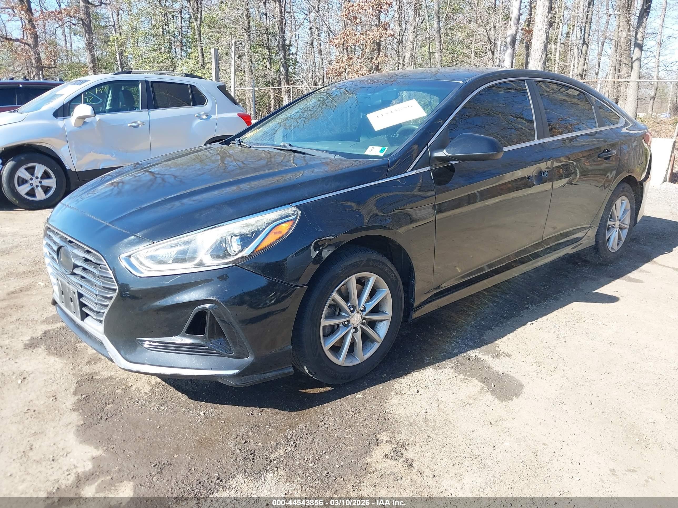 2018 Hyundai Sonata Se Black vin: 5NPE24AF0JH644368