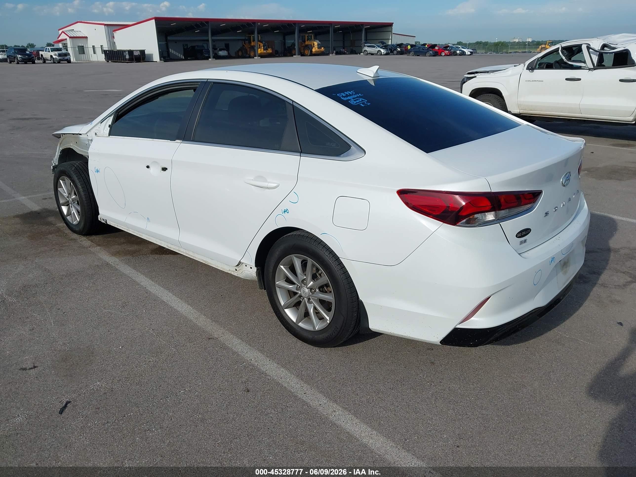 2019 Hyundai Sonata Se White vin: 5NPE24AF0KH754824