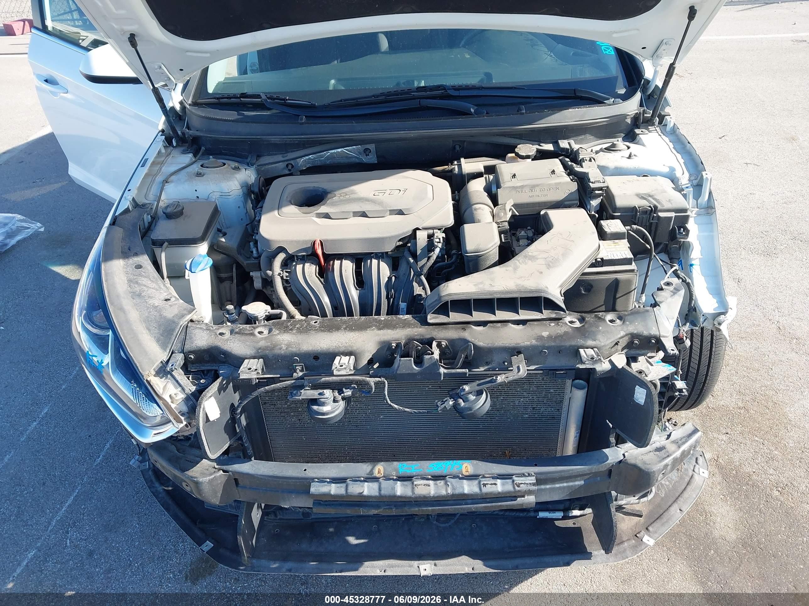 2019 Hyundai Sonata Se White vin: 5NPE24AF0KH754824
