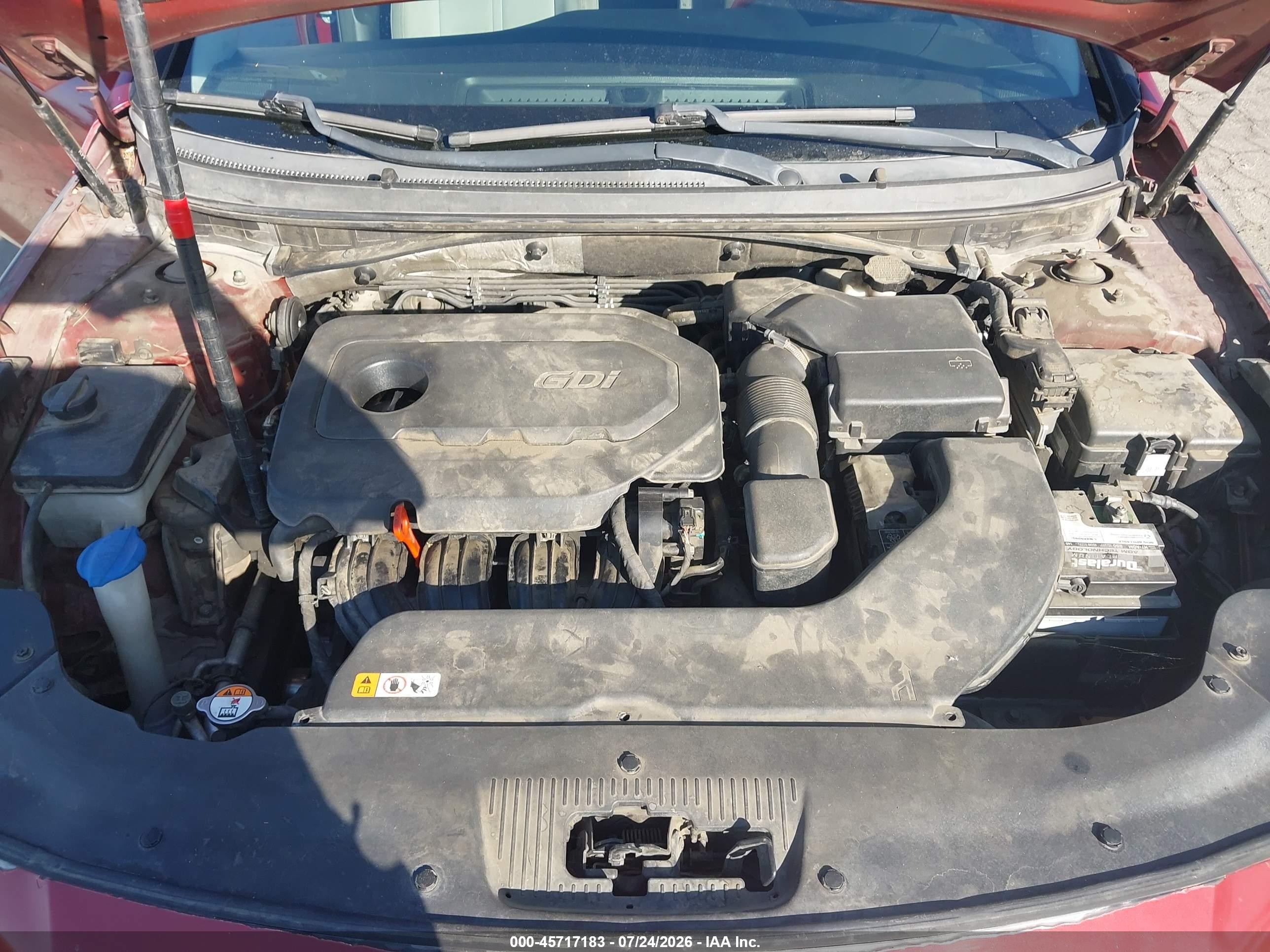 2015 Hyundai Sonata Se Red vin: 5NPE24AF1FH048483