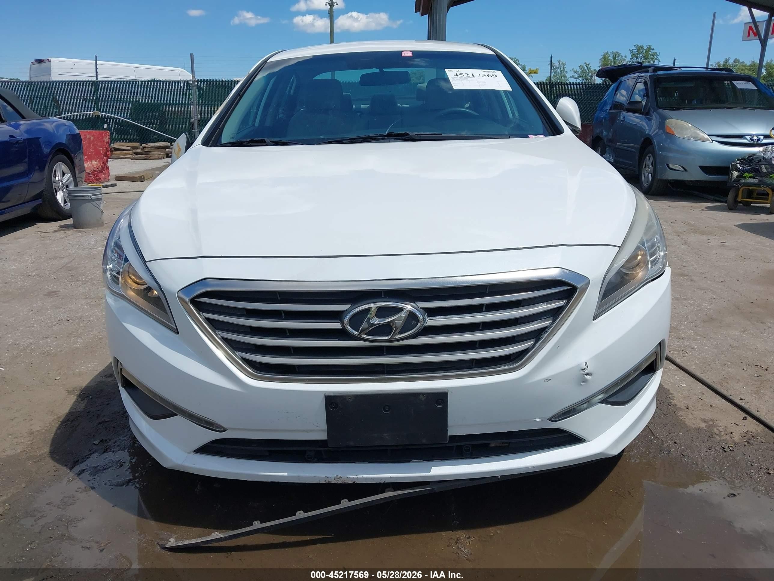 2015 Hyundai Sonata Se White vin: 5NPE24AF1FH087560