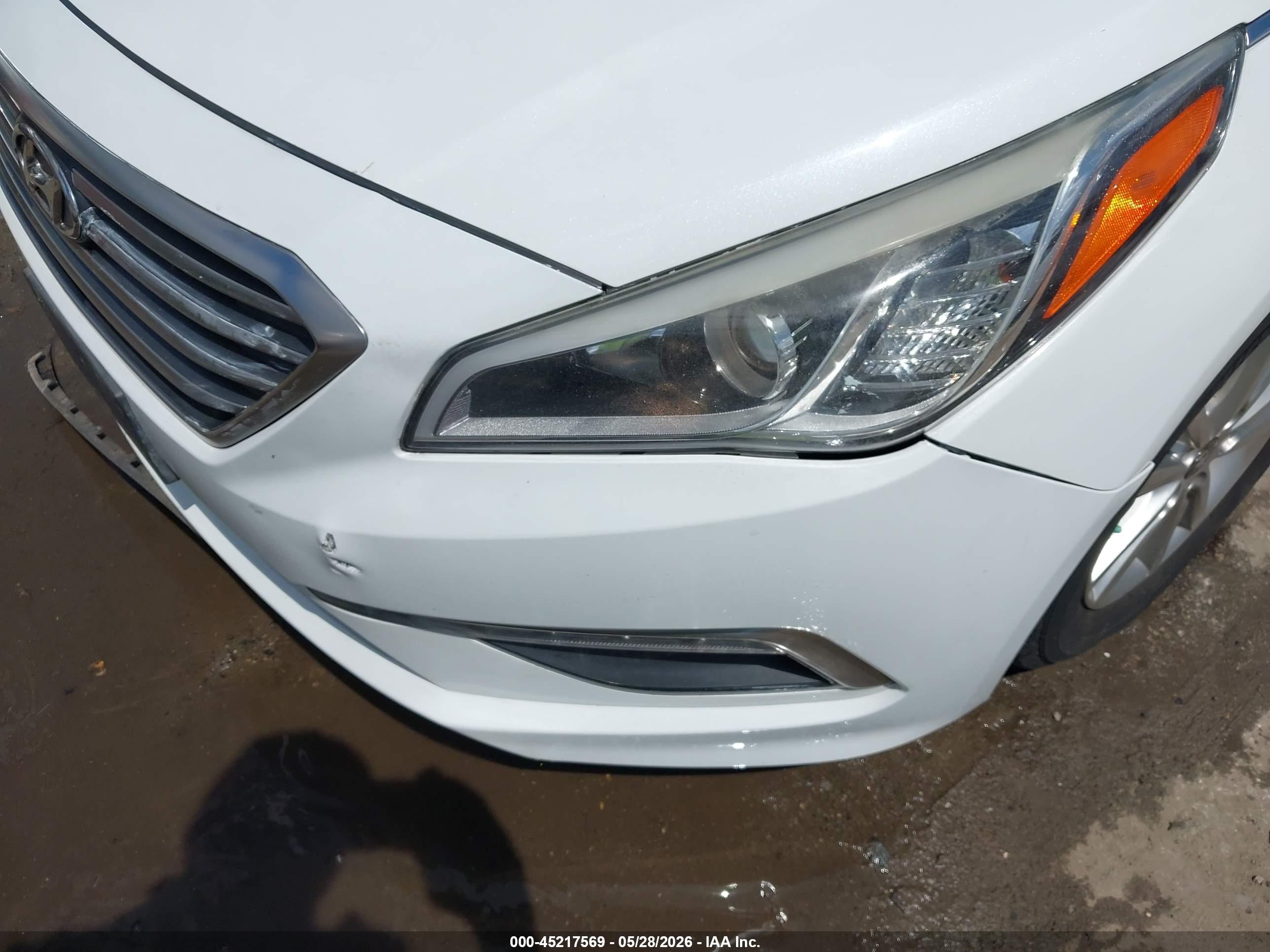 2015 Hyundai Sonata Se White vin: 5NPE24AF1FH087560