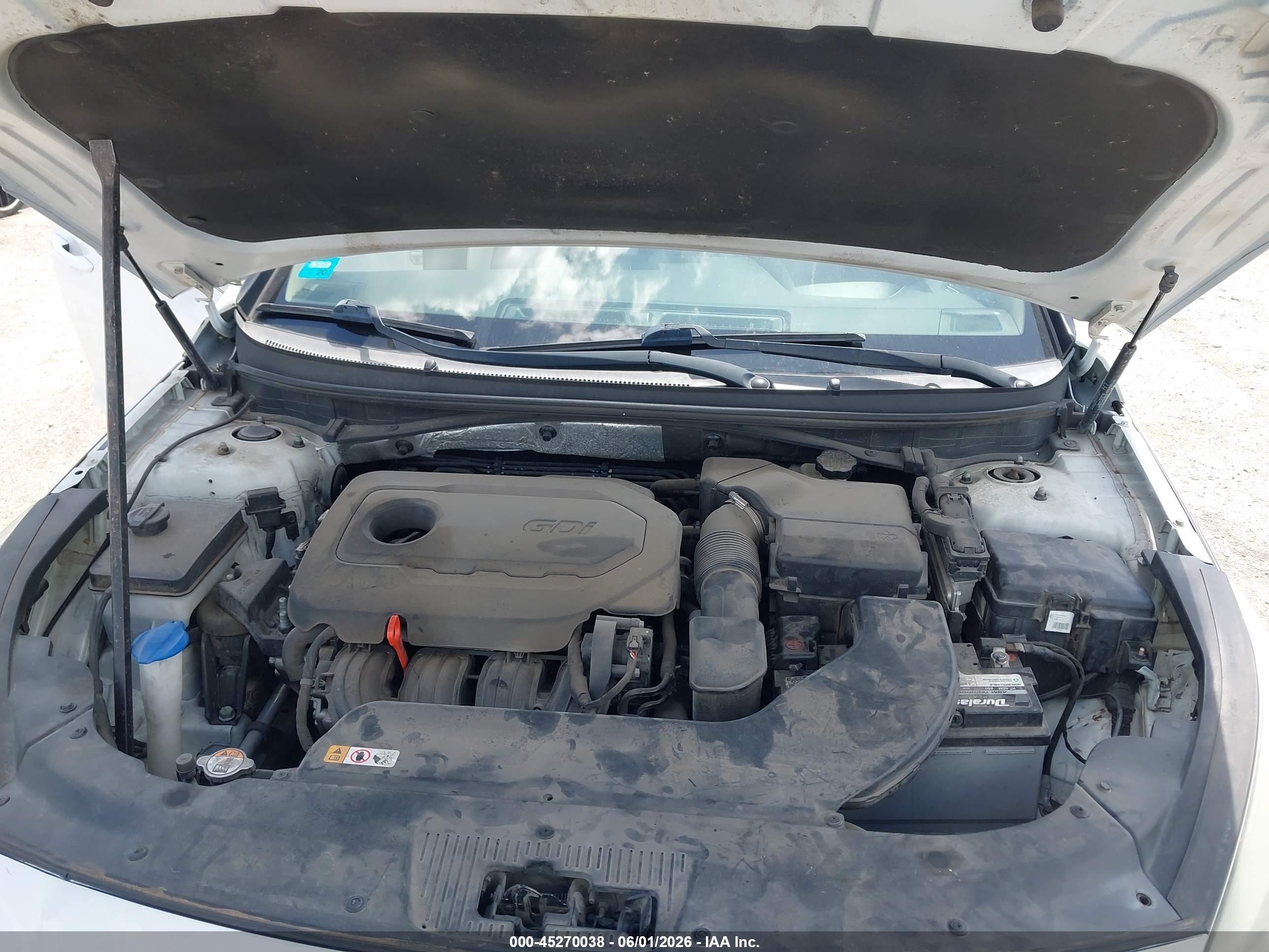 2015 Hyundai Sonata Se White vin: 5NPE24AF1FH093696