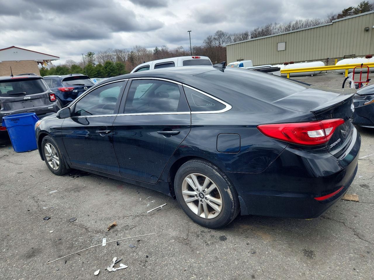 2015 Hyundai Sonata Черный vin: 5NPE24AF1FH096193