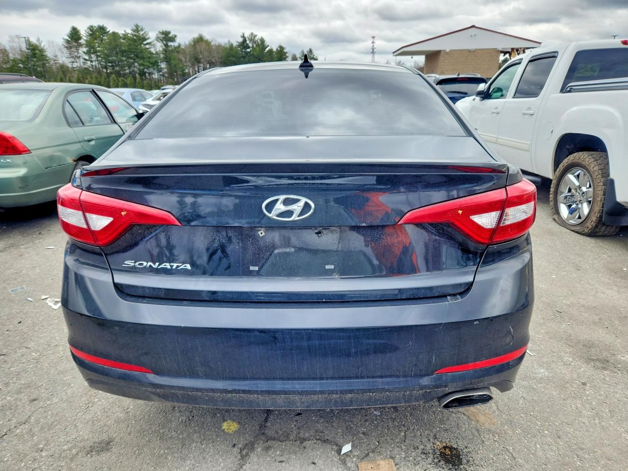 2015 Hyundai Sonata Черный vin: 5NPE24AF1FH096193