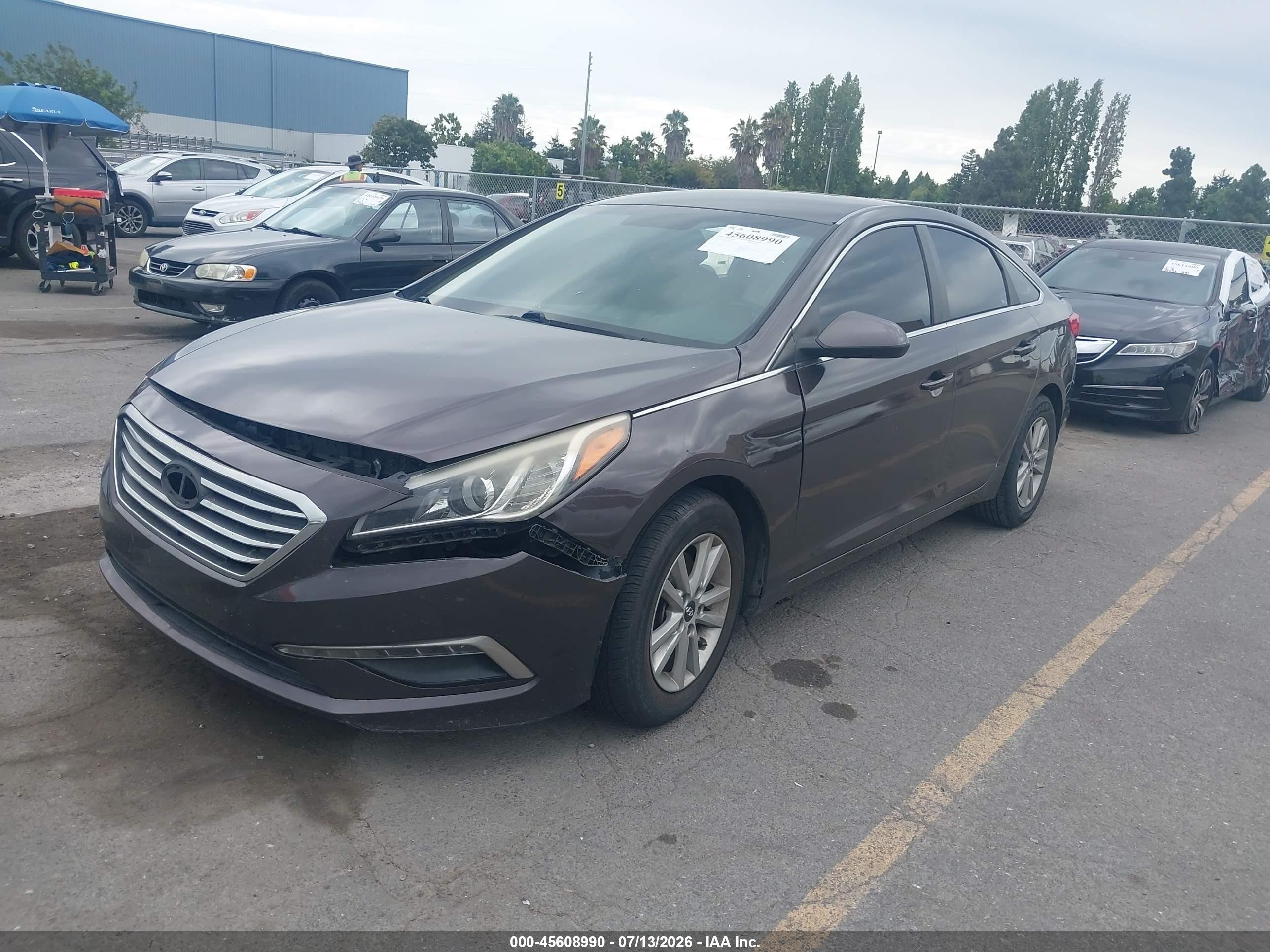 2015 Hyundai Sonata Se Коричневый vin: 5NPE24AF1FH120105