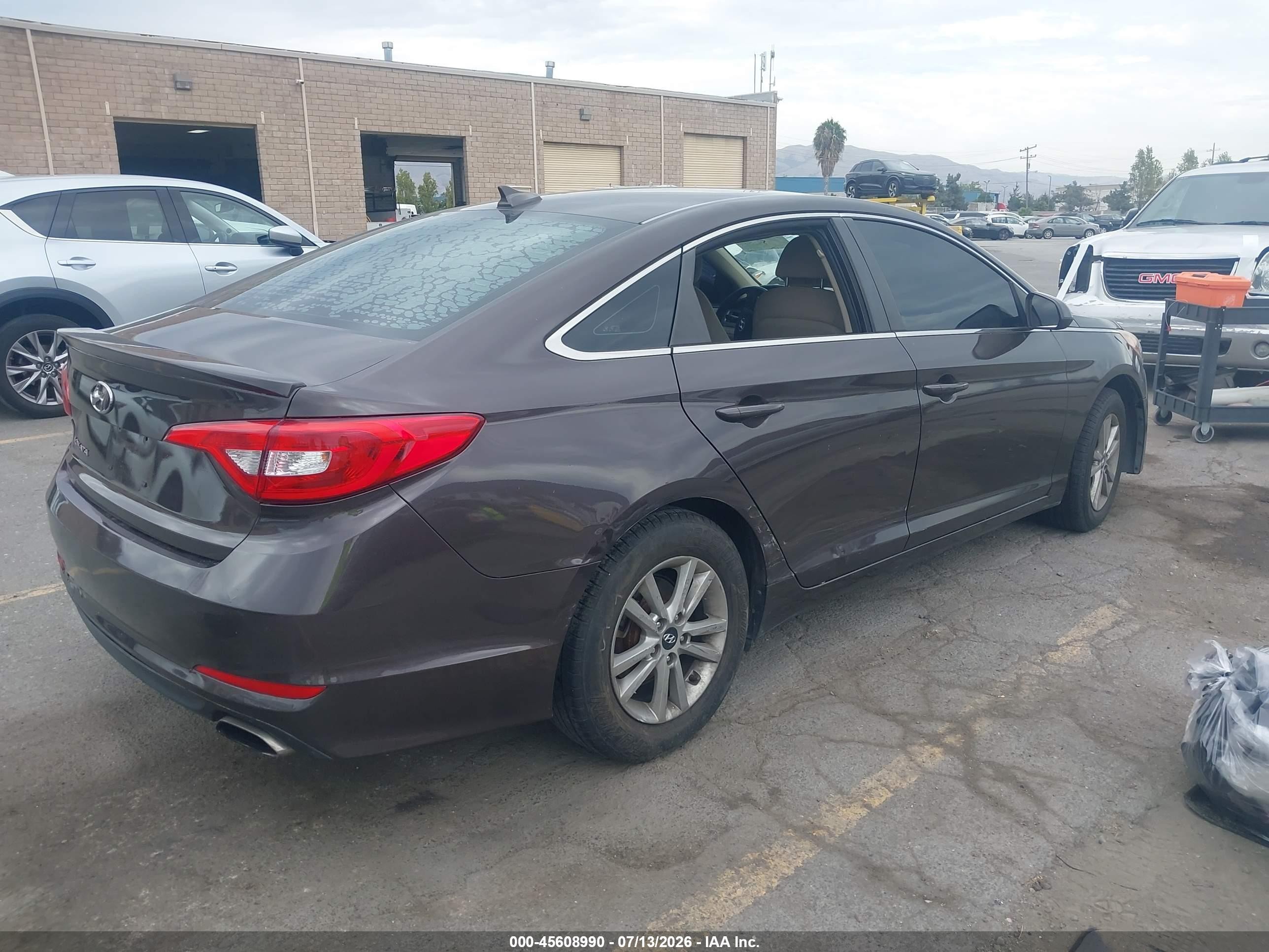 2015 Hyundai Sonata Se Коричневый vin: 5NPE24AF1FH120105