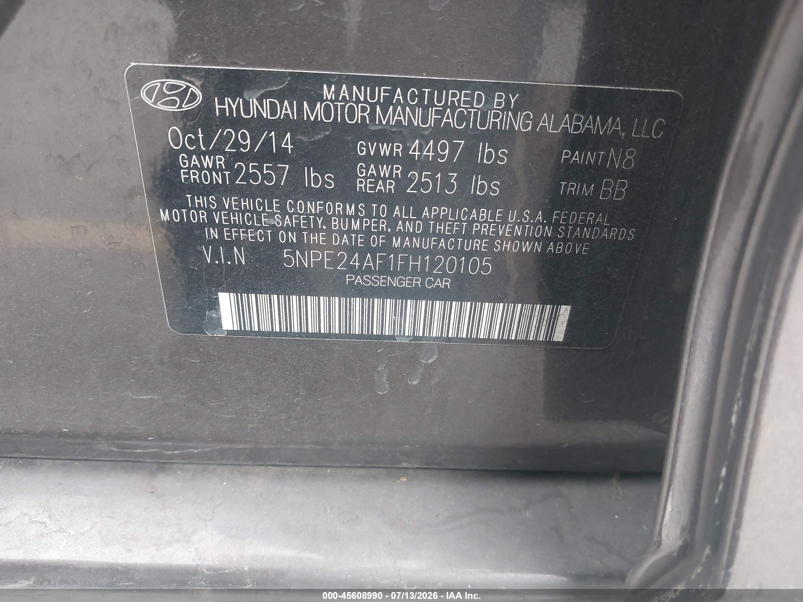 2015 Hyundai Sonata Se Коричневый vin: 5NPE24AF1FH120105