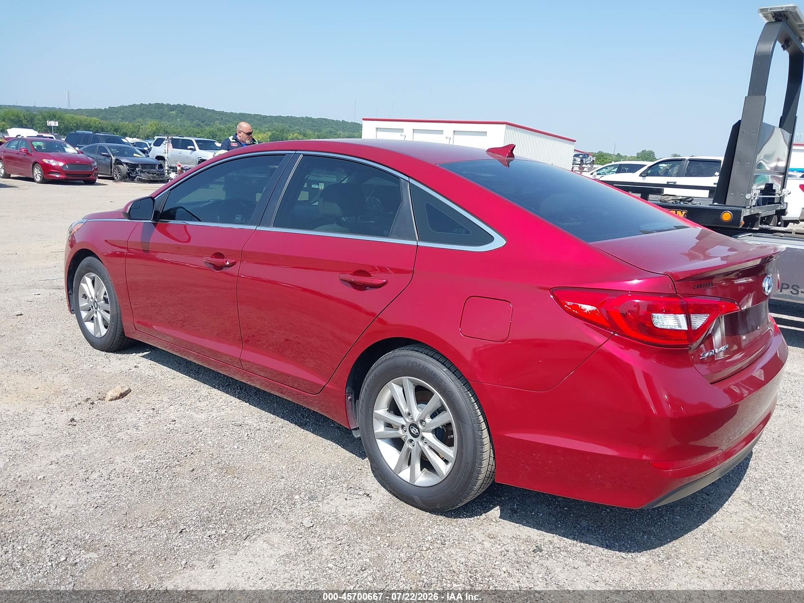 2015 Hyundai Sonata Se Red vin: 5NPE24AF1FH131251