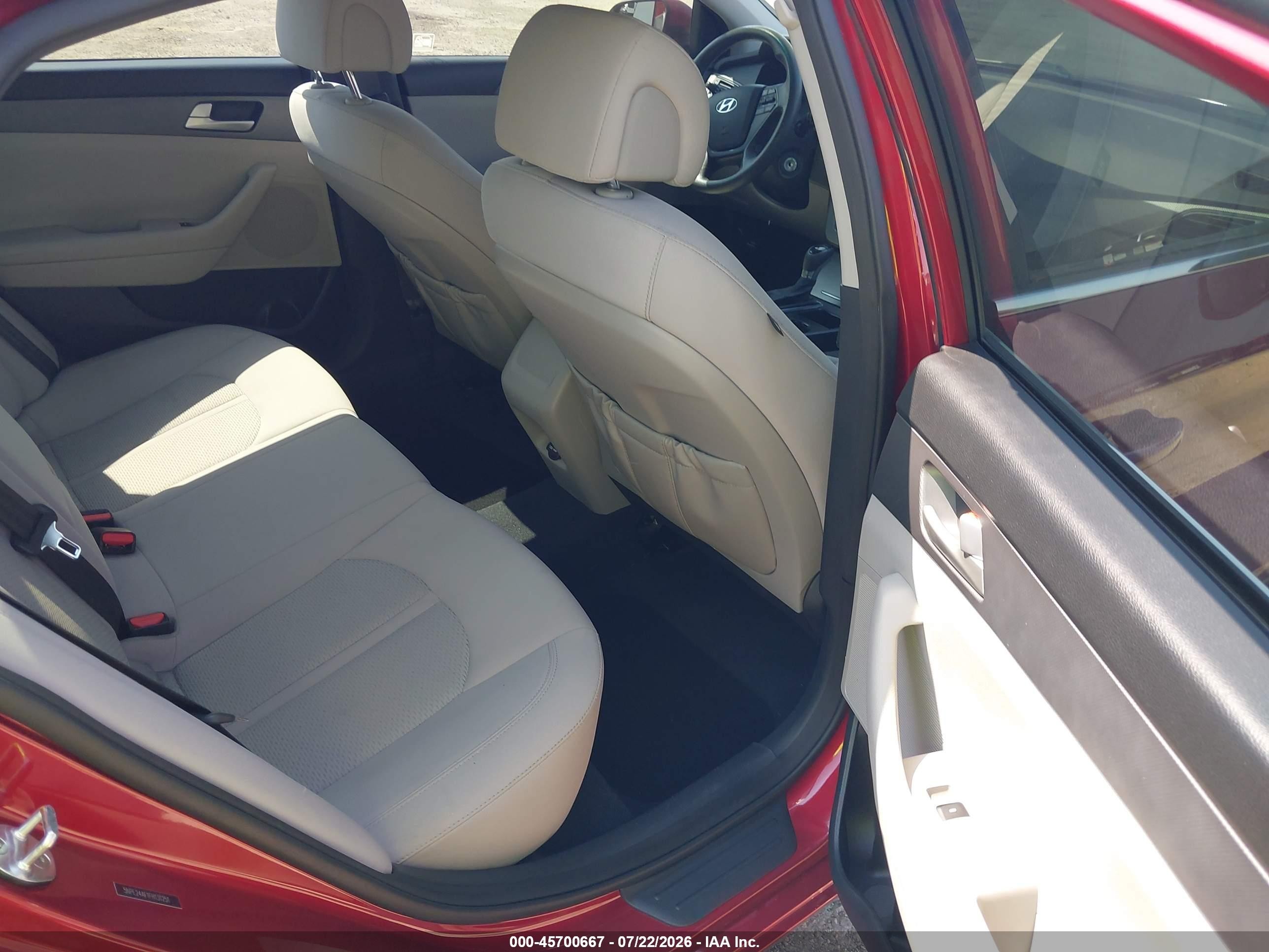 2015 Hyundai Sonata Se Red vin: 5NPE24AF1FH131251