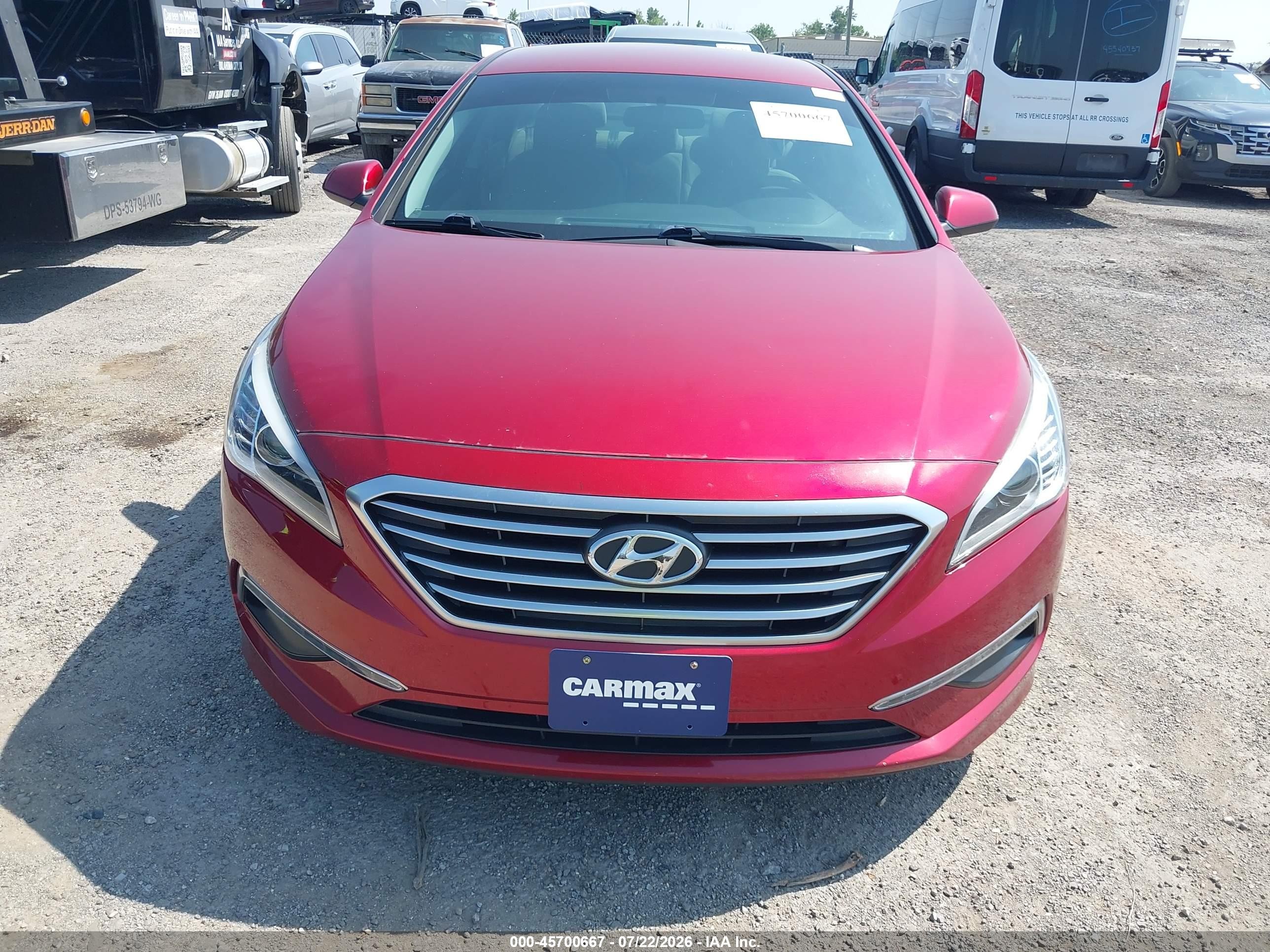 2015 Hyundai Sonata Se Red vin: 5NPE24AF1FH131251