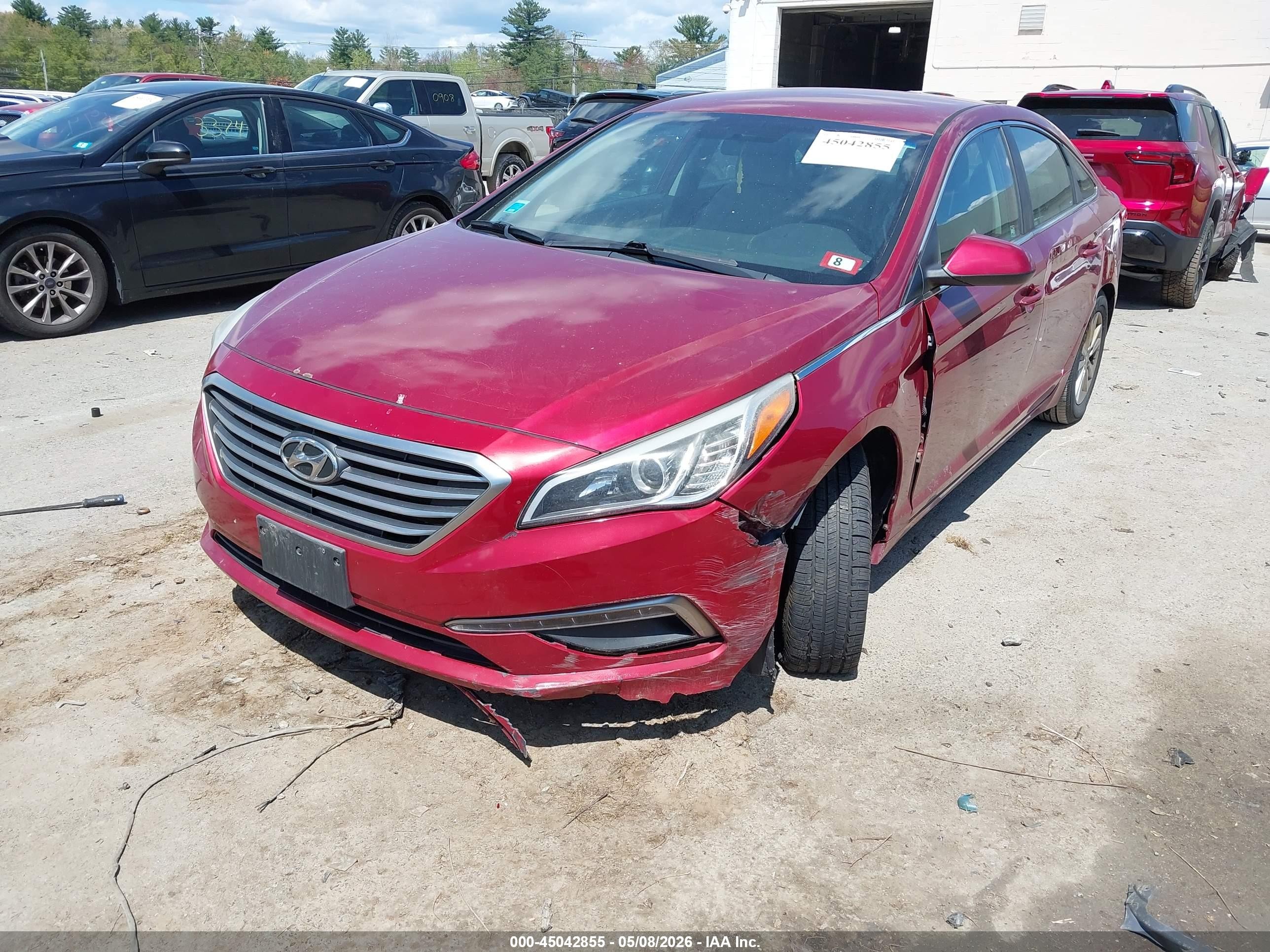 2015 Hyundai Sonata Se Red vin: 5NPE24AF1FH131959