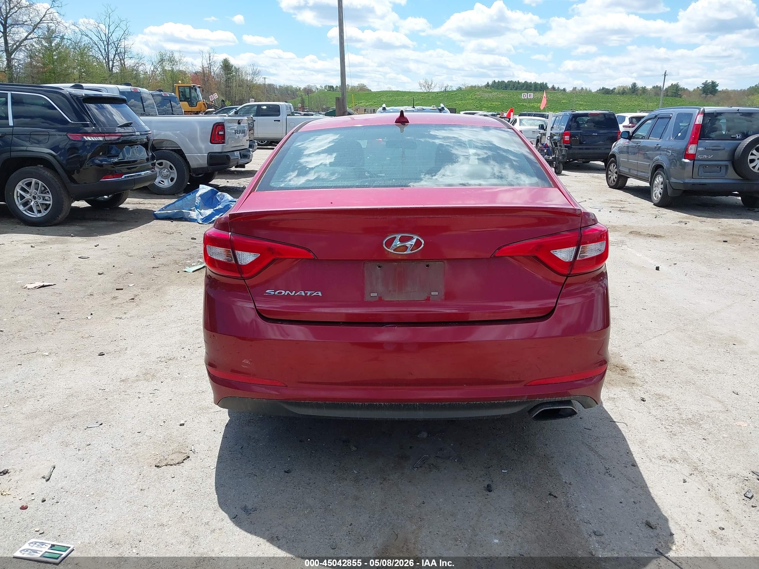 2015 Hyundai Sonata Se Red vin: 5NPE24AF1FH131959