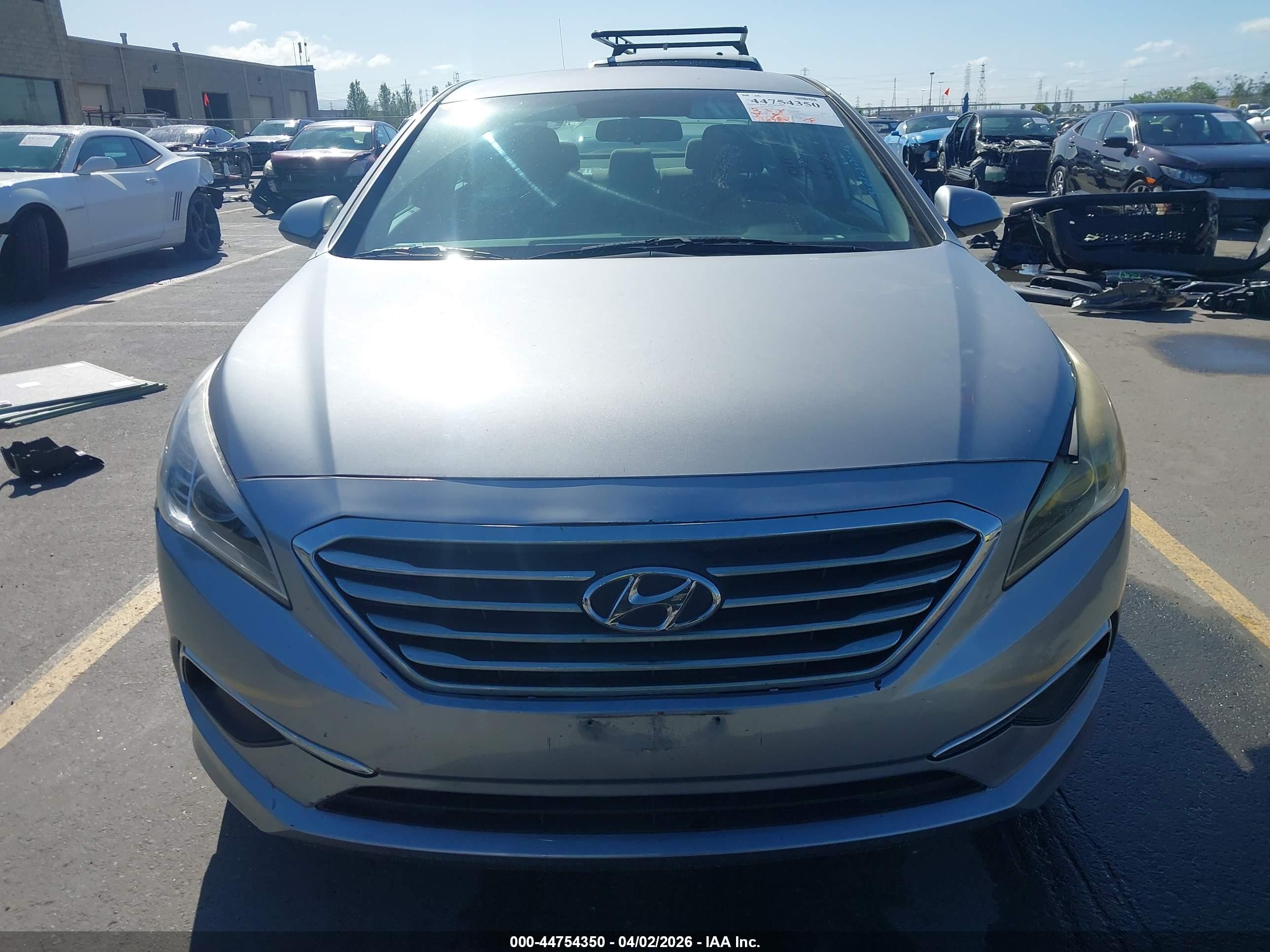 2015 Hyundai Sonata Se Gray vin: 5NPE24AF1FH142816