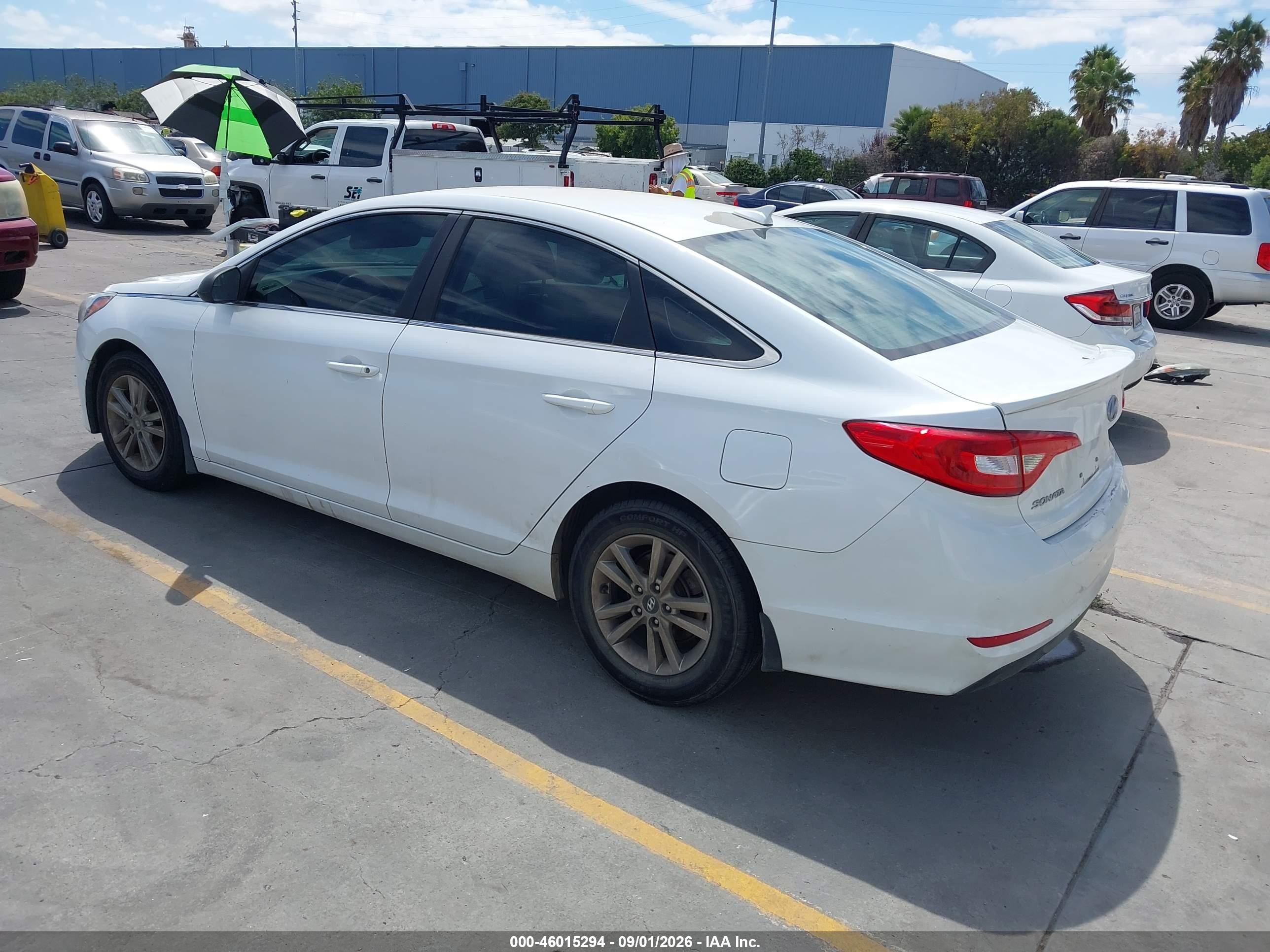 2015 Hyundai Sonata Se White vin: 5NPE24AF1FH164279
