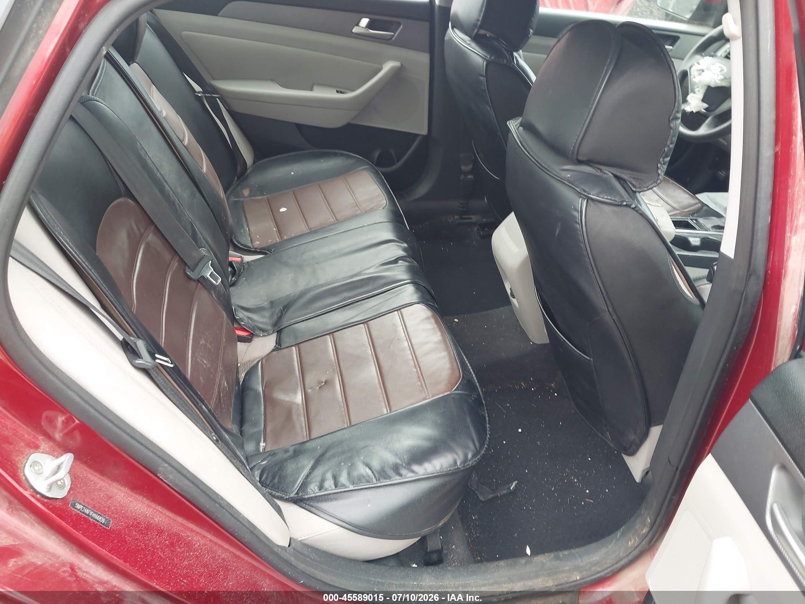 2015 Hyundai Sonata Se Maroon vin: 5NPE24AF1FH166839