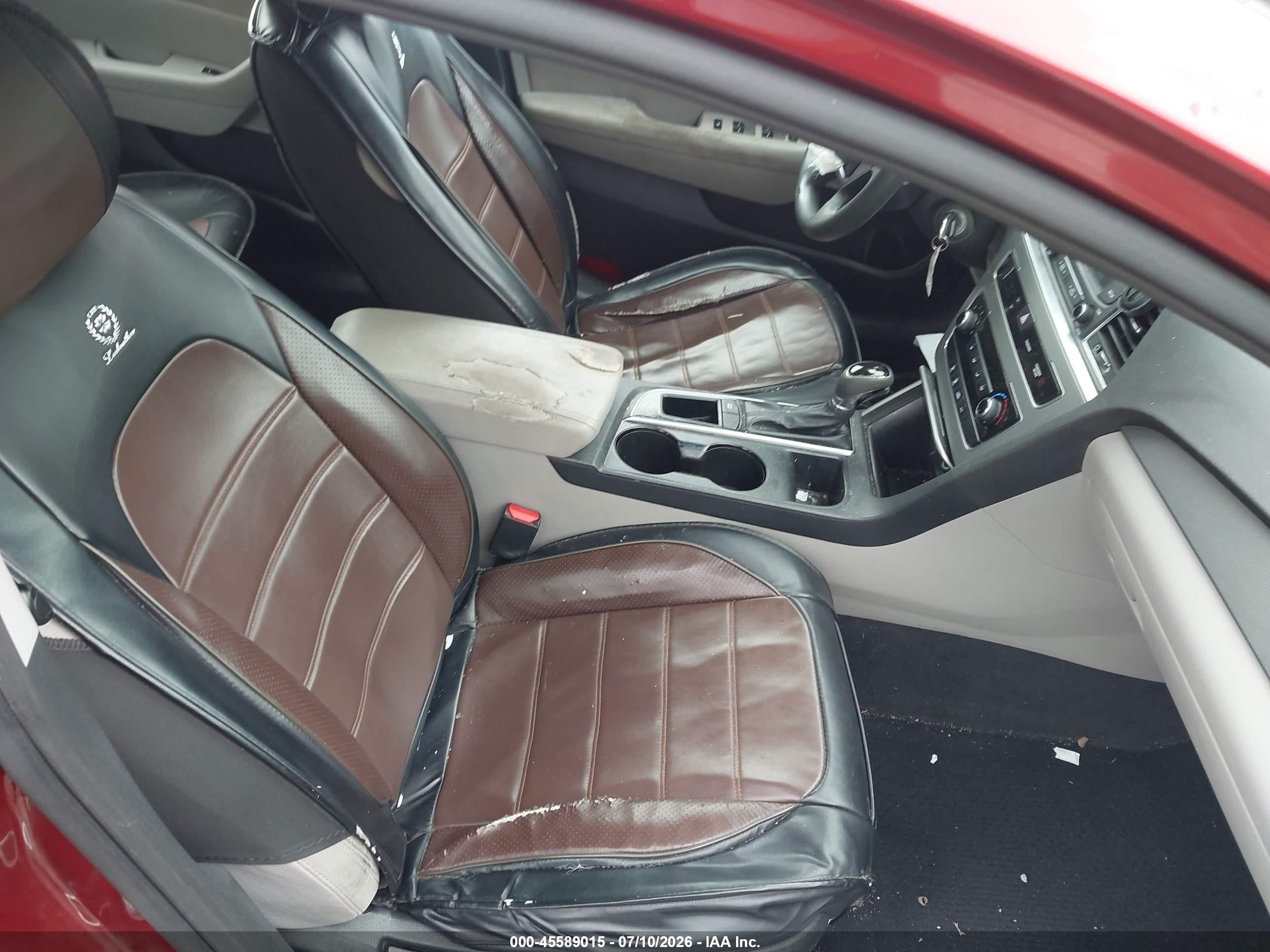 2015 Hyundai Sonata Se Maroon vin: 5NPE24AF1FH166839
