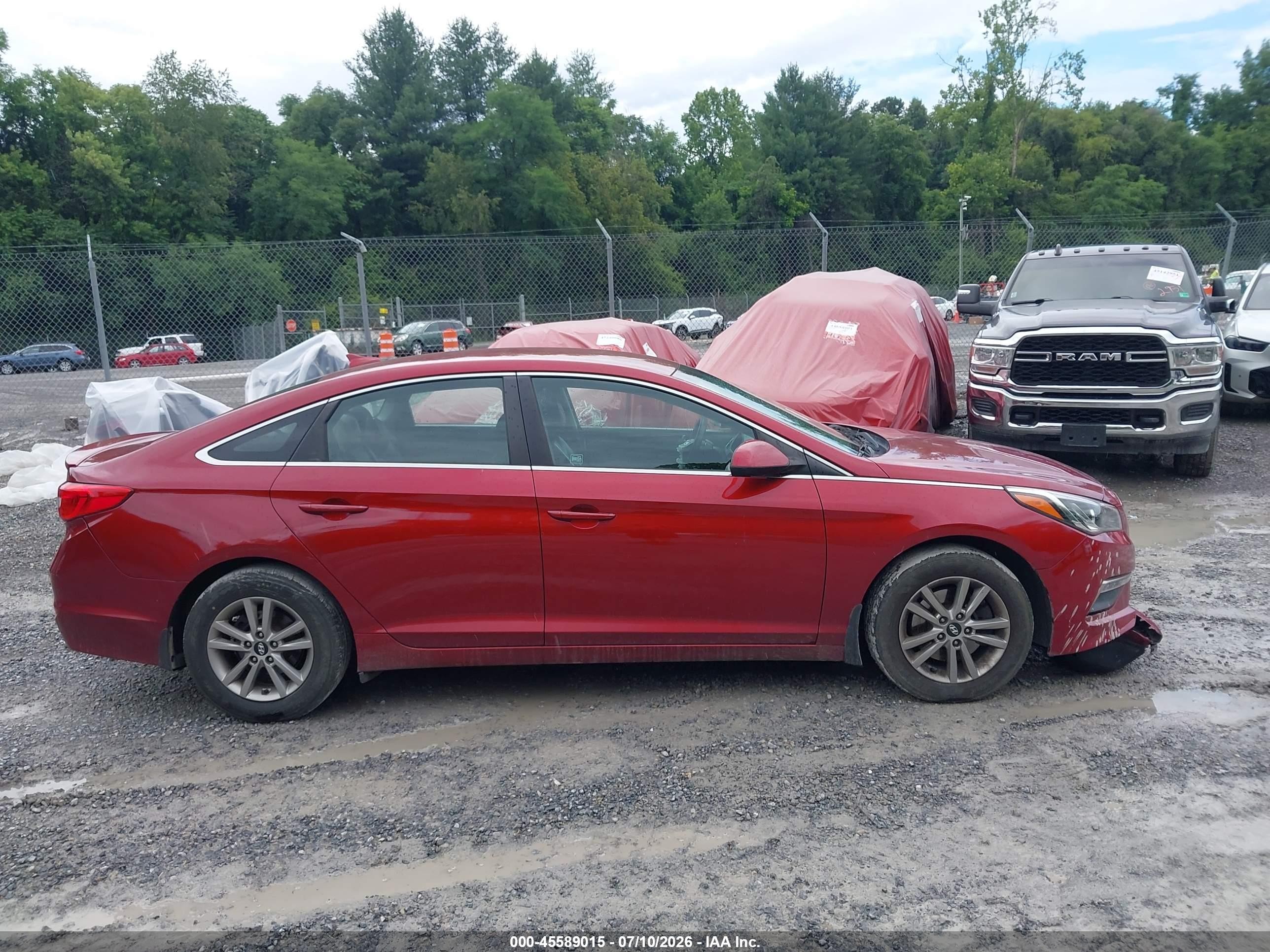 2015 Hyundai Sonata Se Maroon vin: 5NPE24AF1FH166839