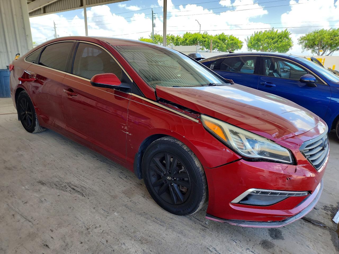 2015 Hyundai Sonata Se Red vin: 5NPE24AF1FH175010