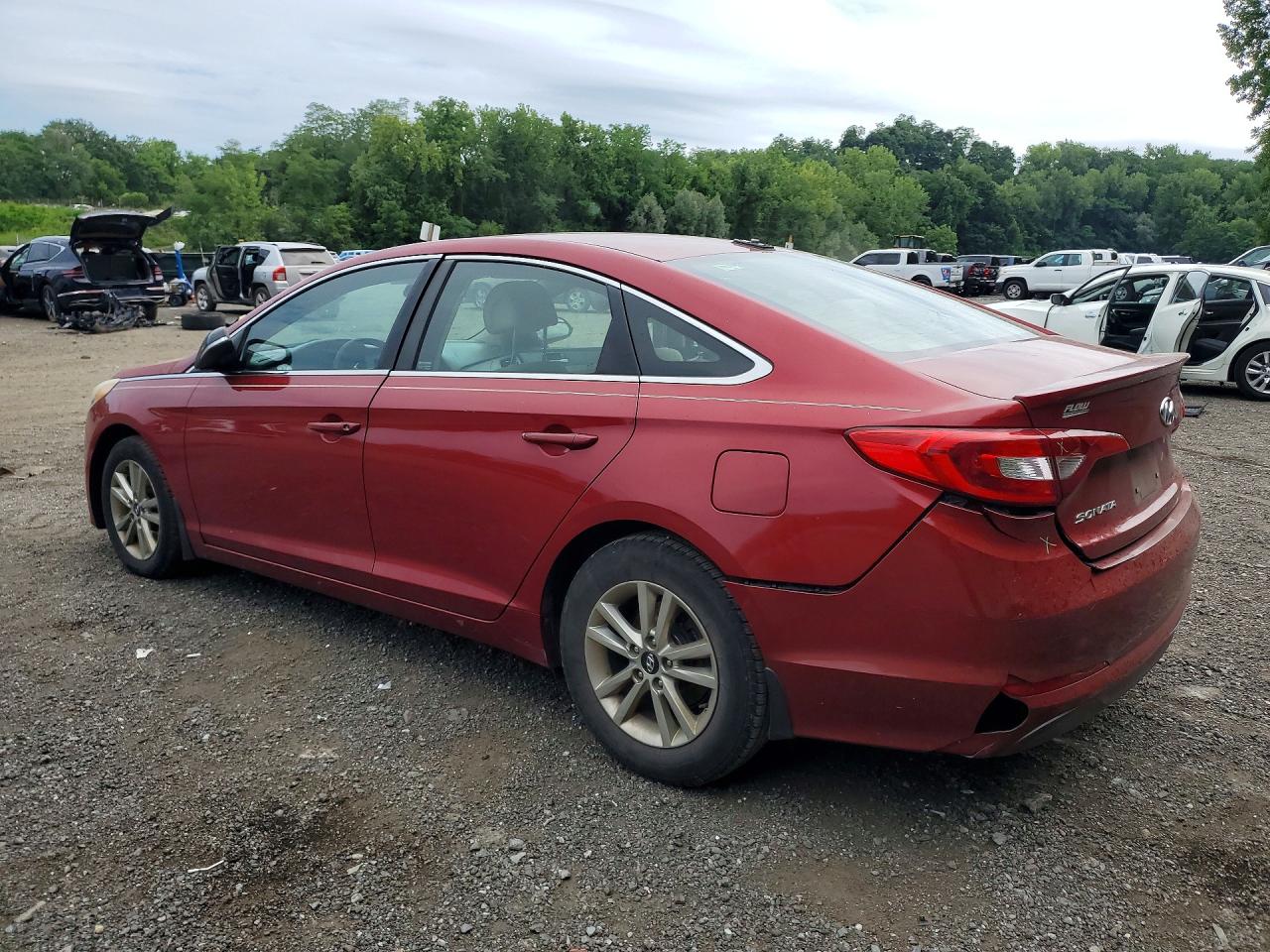2015 Hyundai Sonata Se Red vin: 5NPE24AF1FH177856
