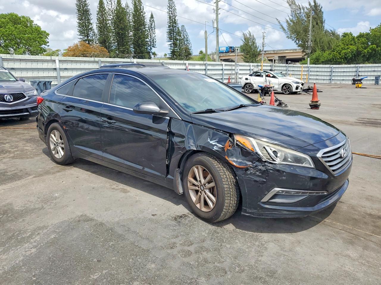 2015 Hyundai Sonata Se Black vin: 5NPE24AF1FH185598