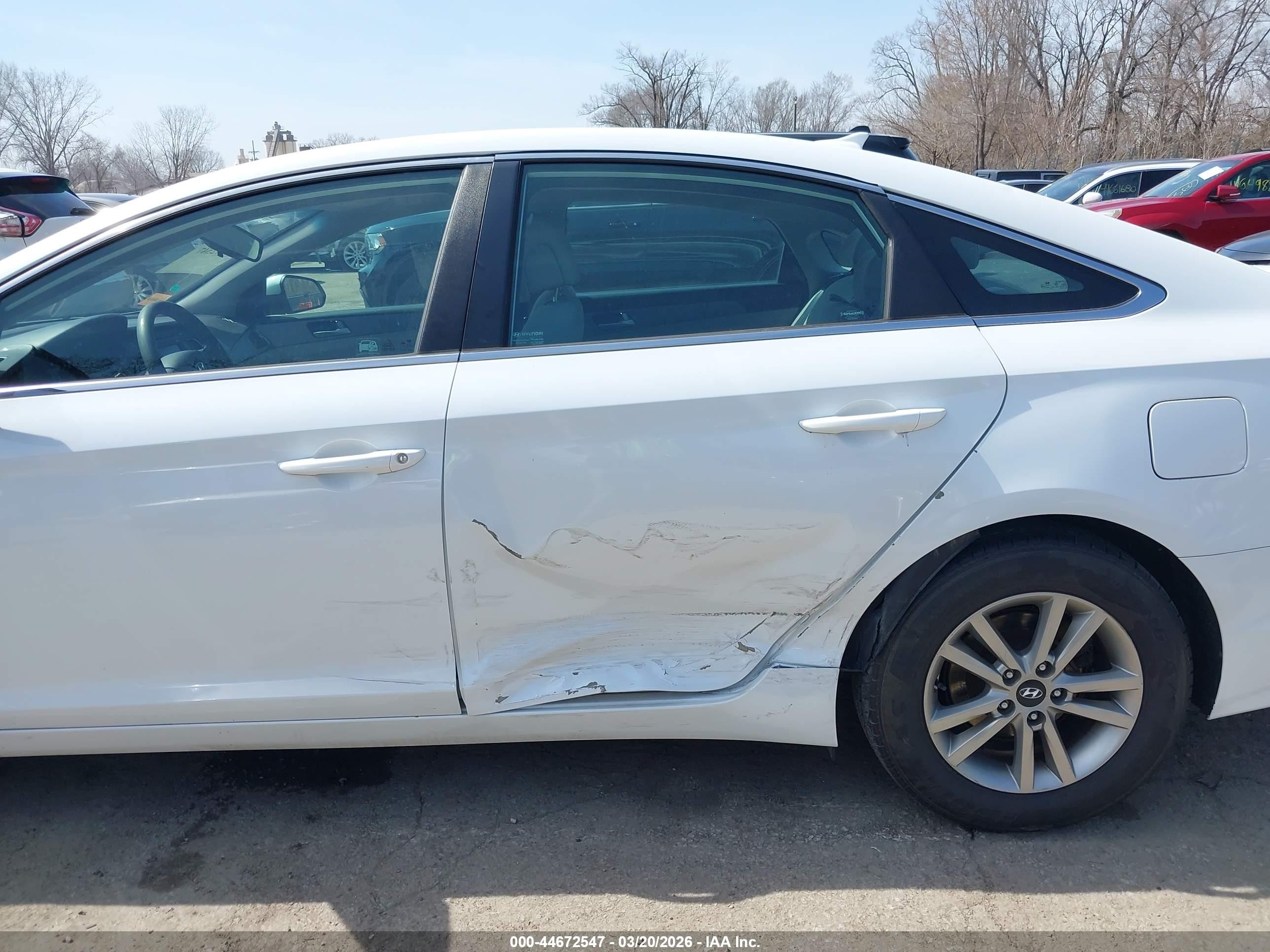 2015 Hyundai Sonata Se White vin: 5NPE24AF1FH190493
