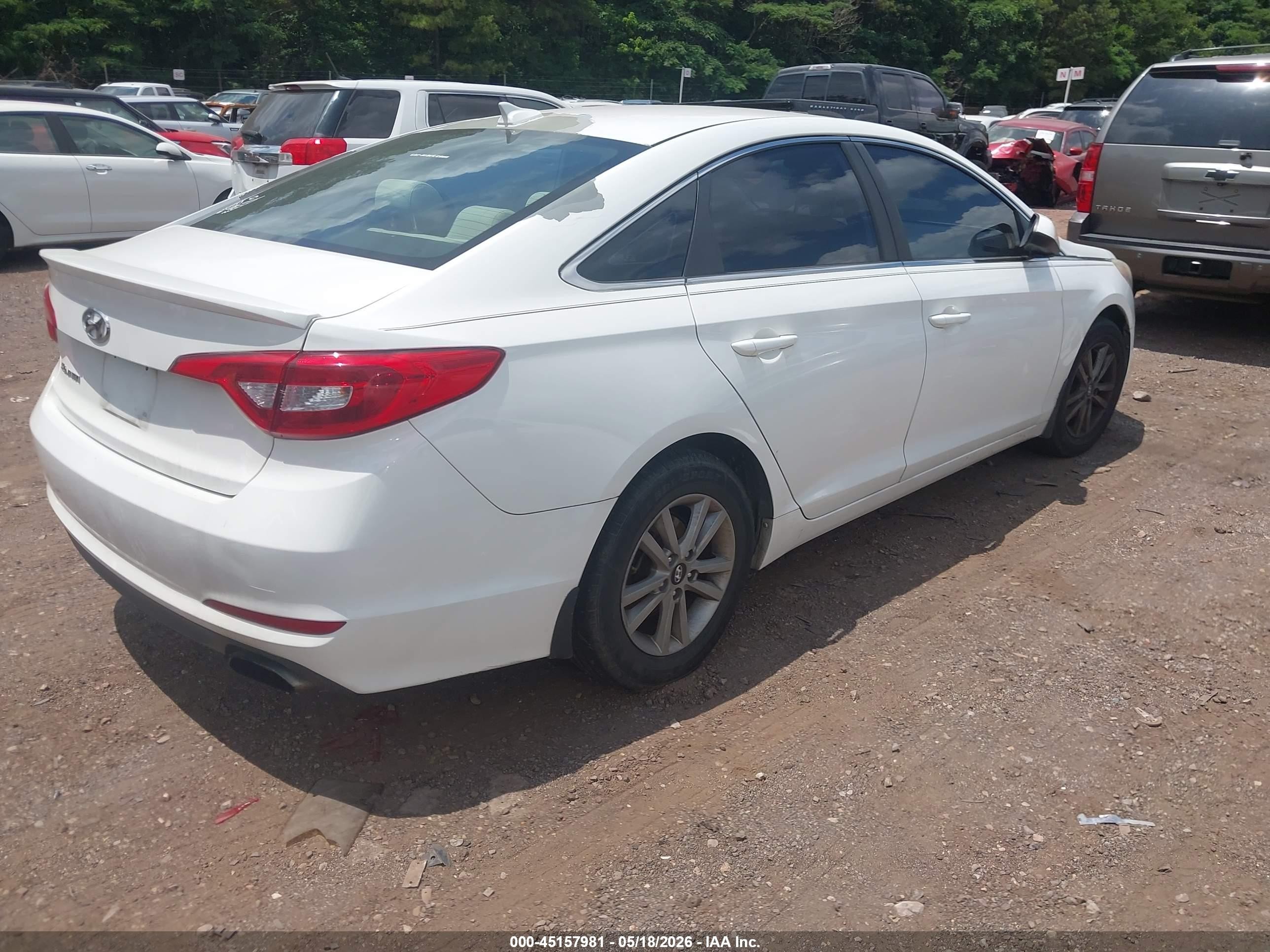 2015 Hyundai Sonata Se Белый vin: 5NPE24AF1FH200486