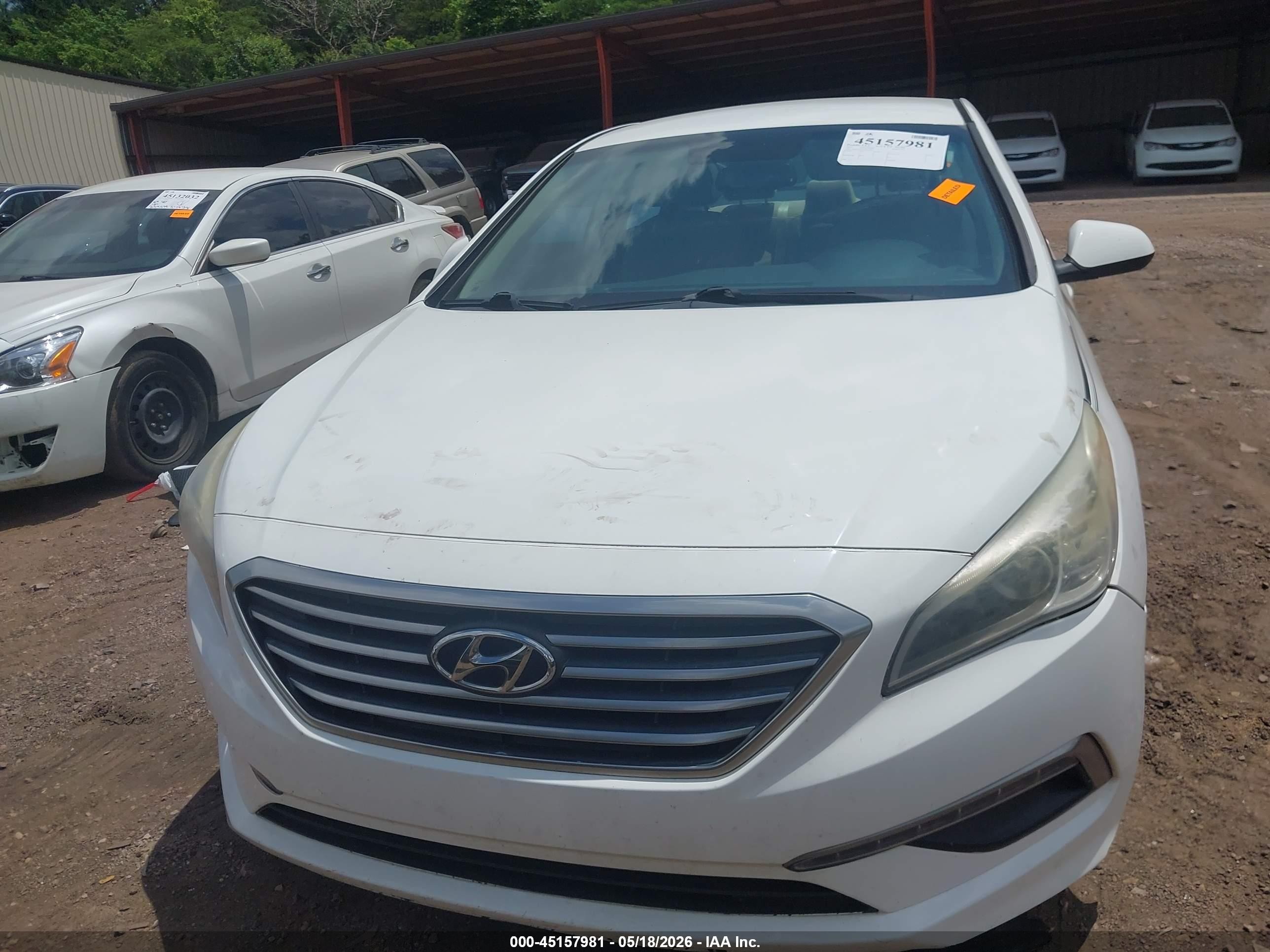 2015 Hyundai Sonata Se Белый vin: 5NPE24AF1FH200486